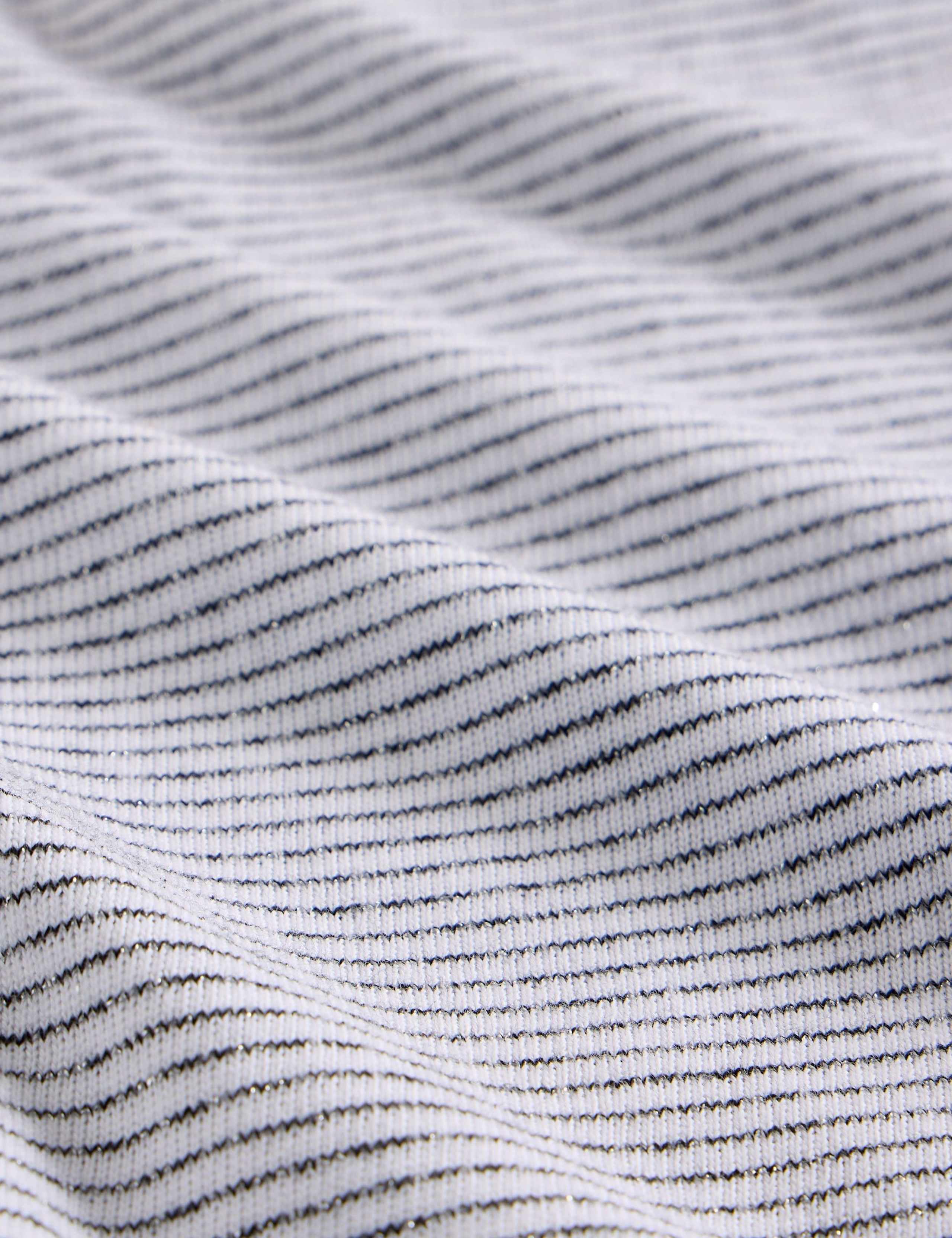 Cotton Rich Sparkle Striped  Top 4 of 6