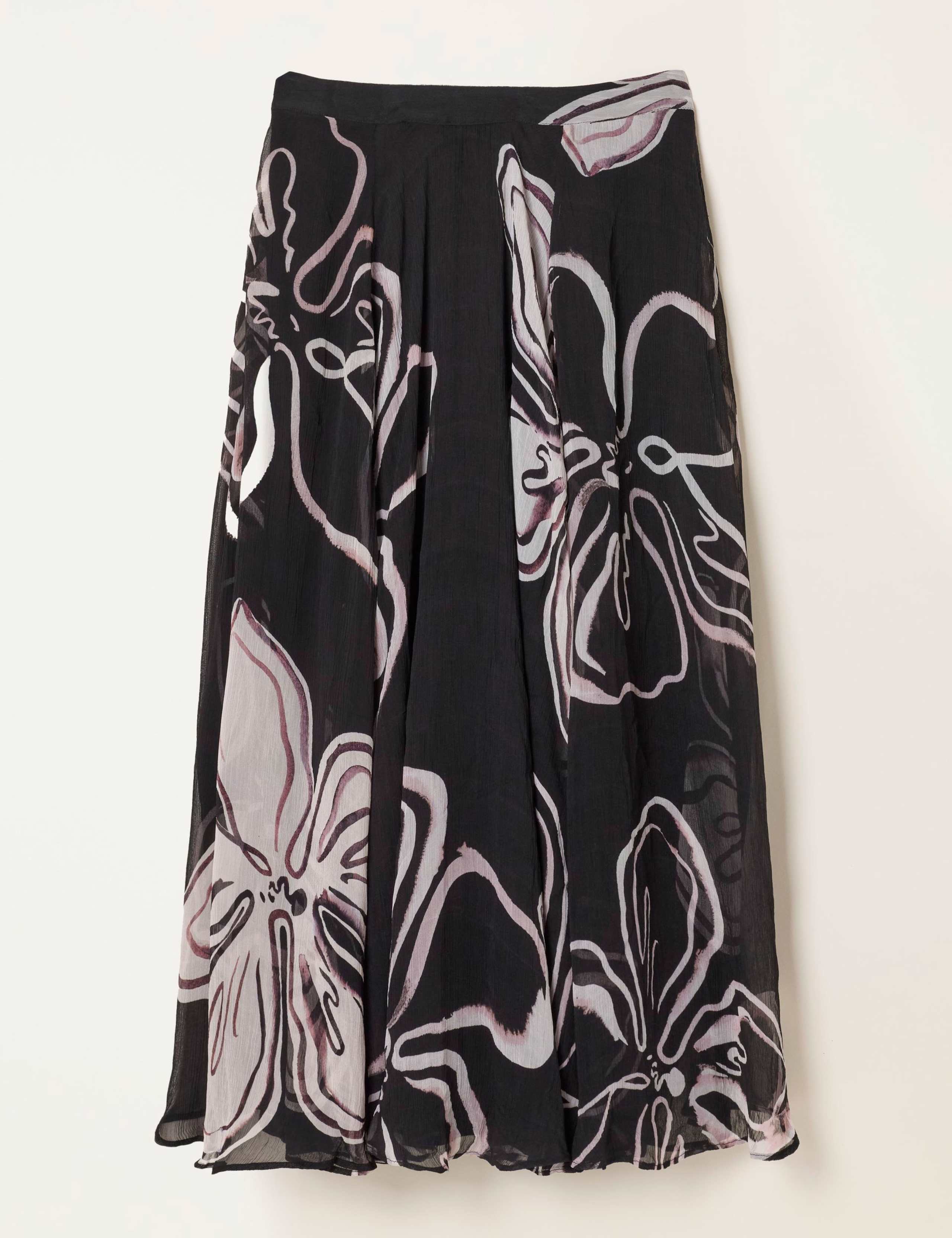 Floral Midi A-Line Skirt 2 of 5