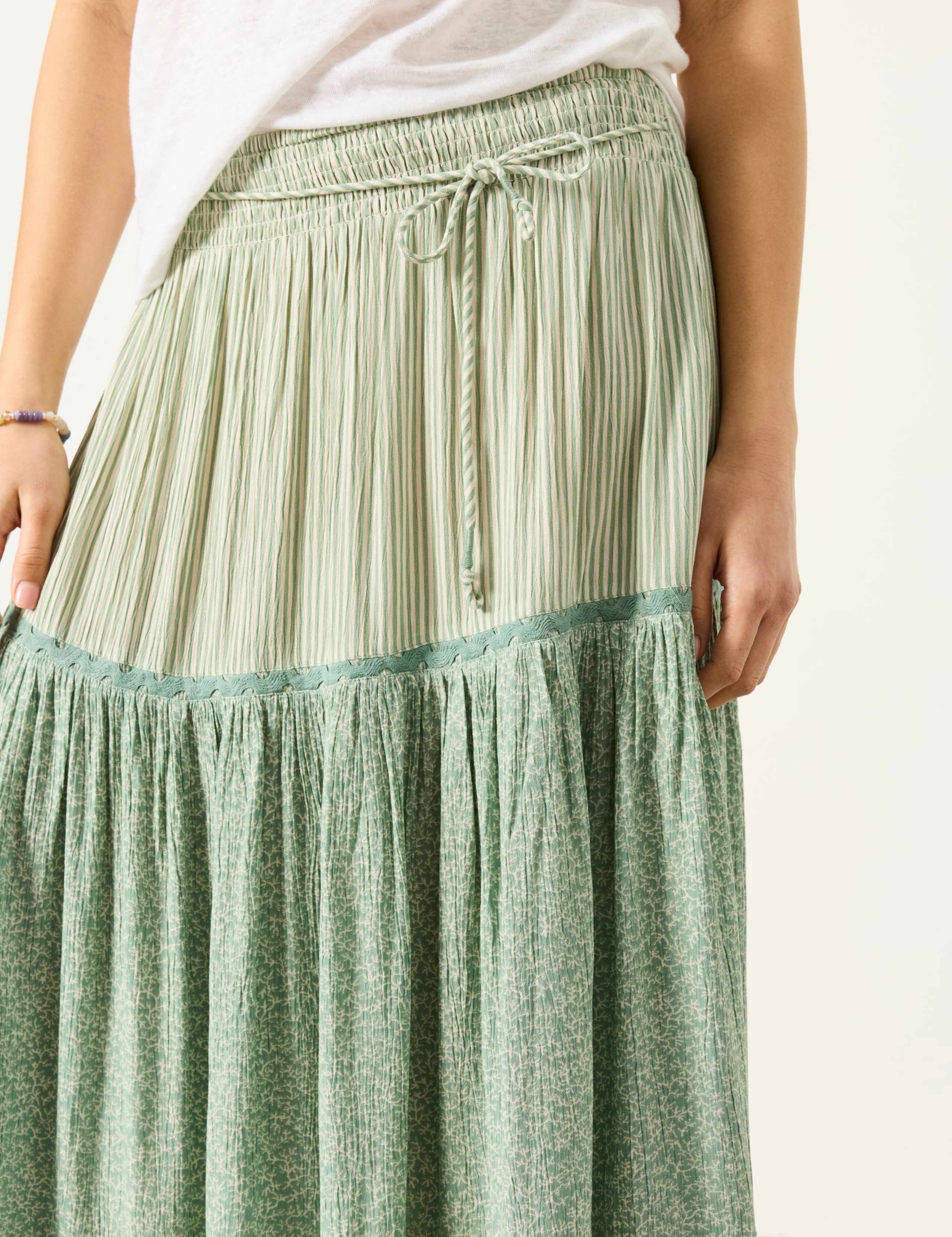 Printed Maxi Tiered Skirt 6 of 6