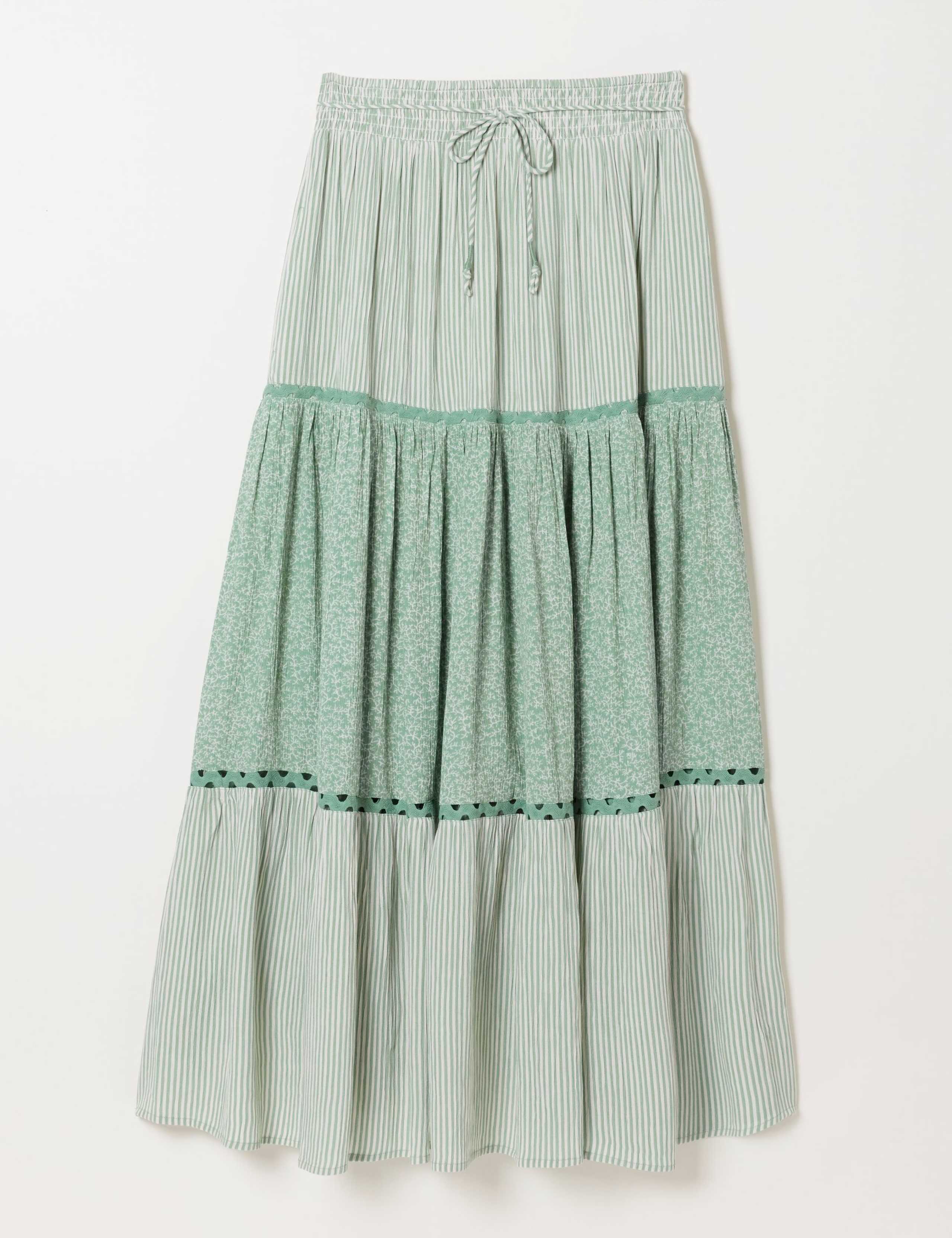Printed Maxi Tiered Skirt 2 of 6