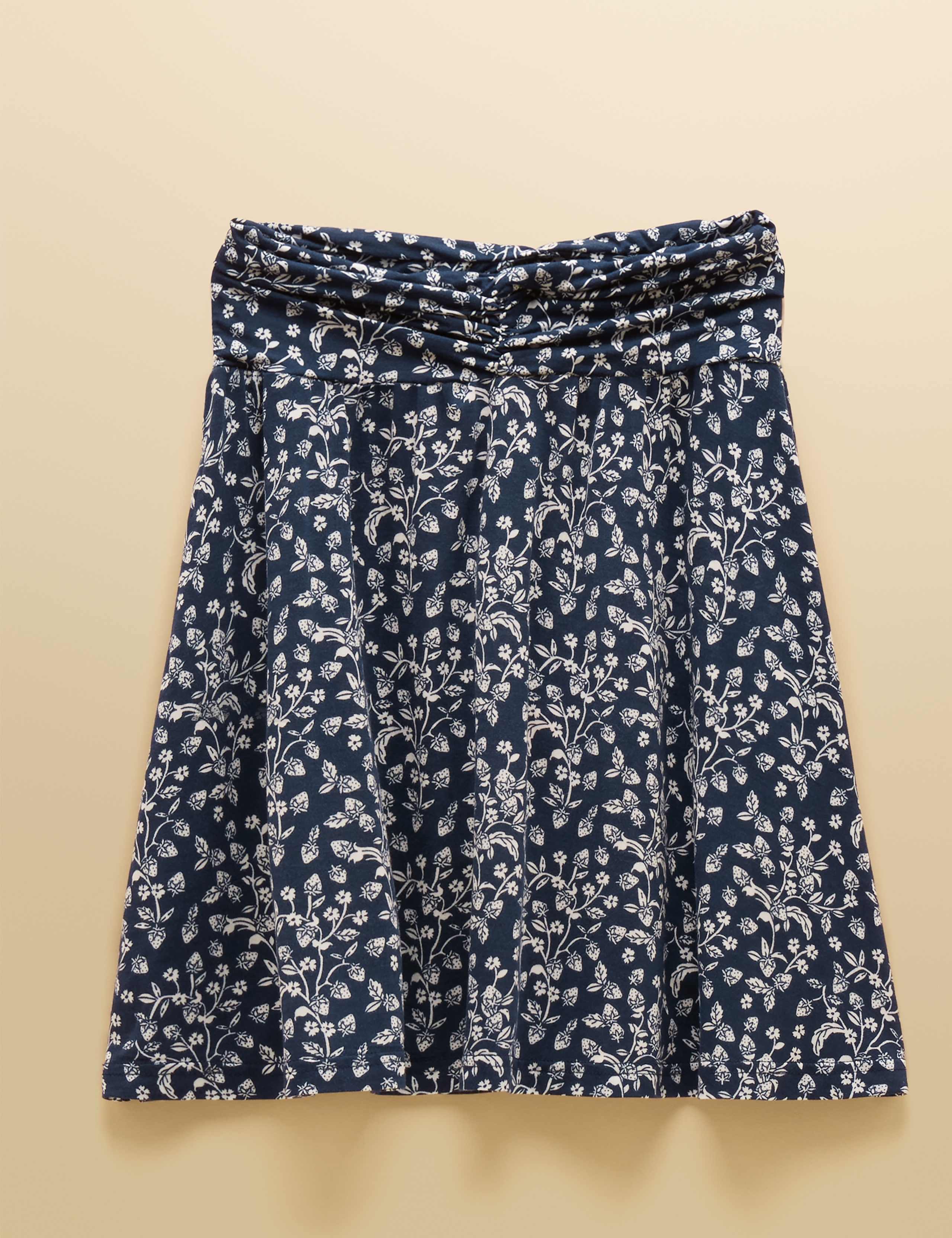 Jersey Fruit Print Mini A-Line Skirt 2 of 8