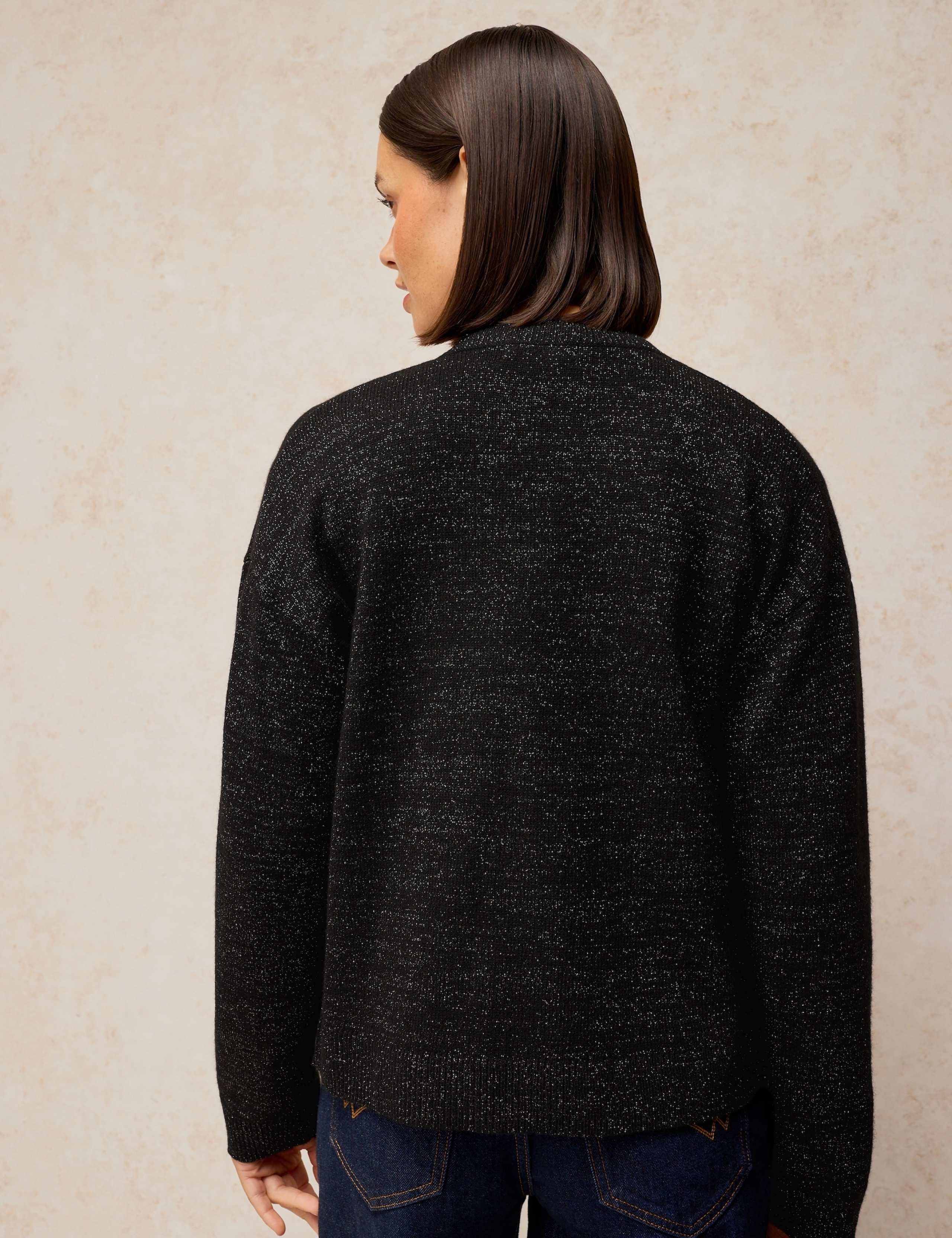 Sansa Wool Blend Sparkly Cardigan 3 of 6