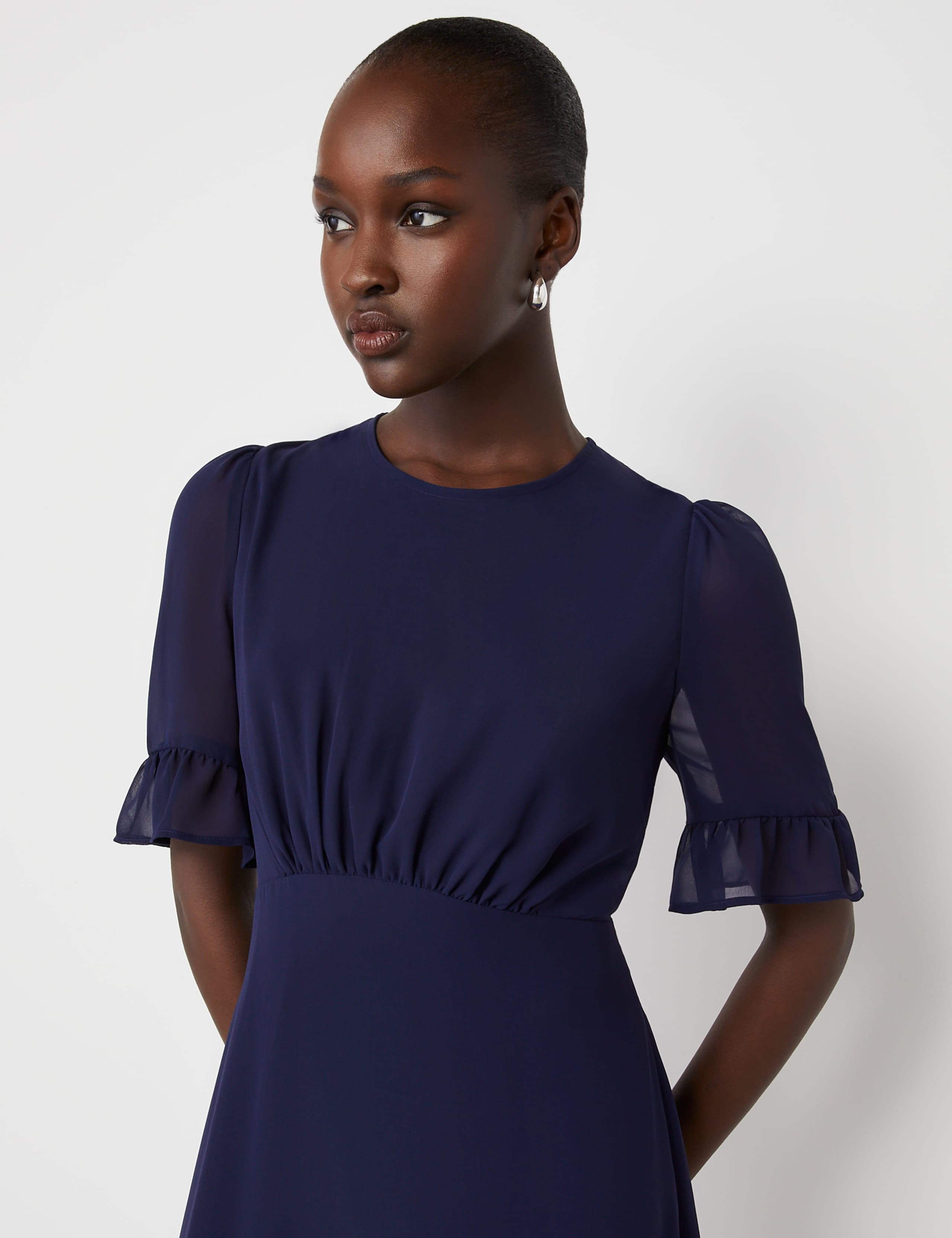 Chiffon Midi Tiered Dress 4 of 4
