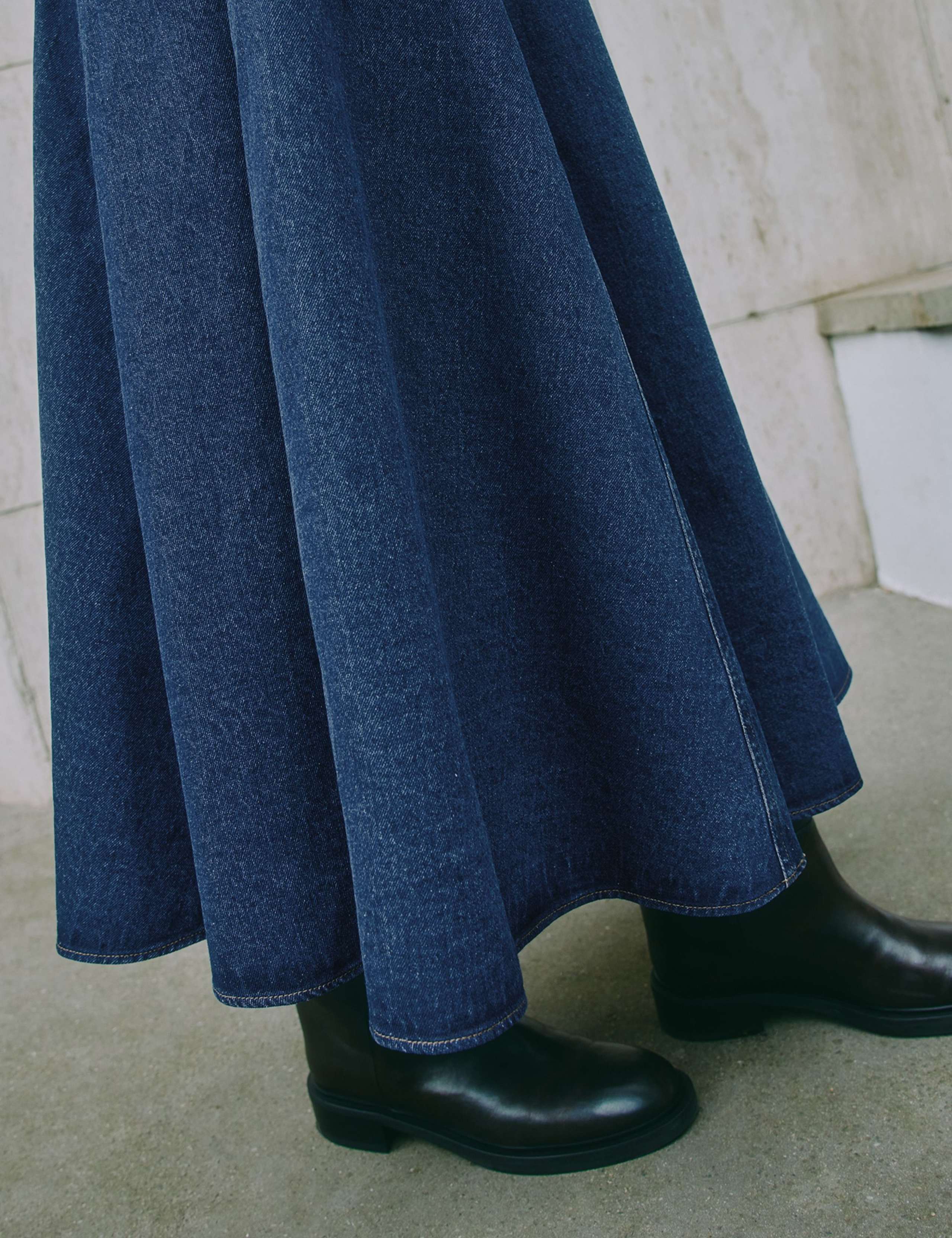 Denim Midi Skirt 5 of 5