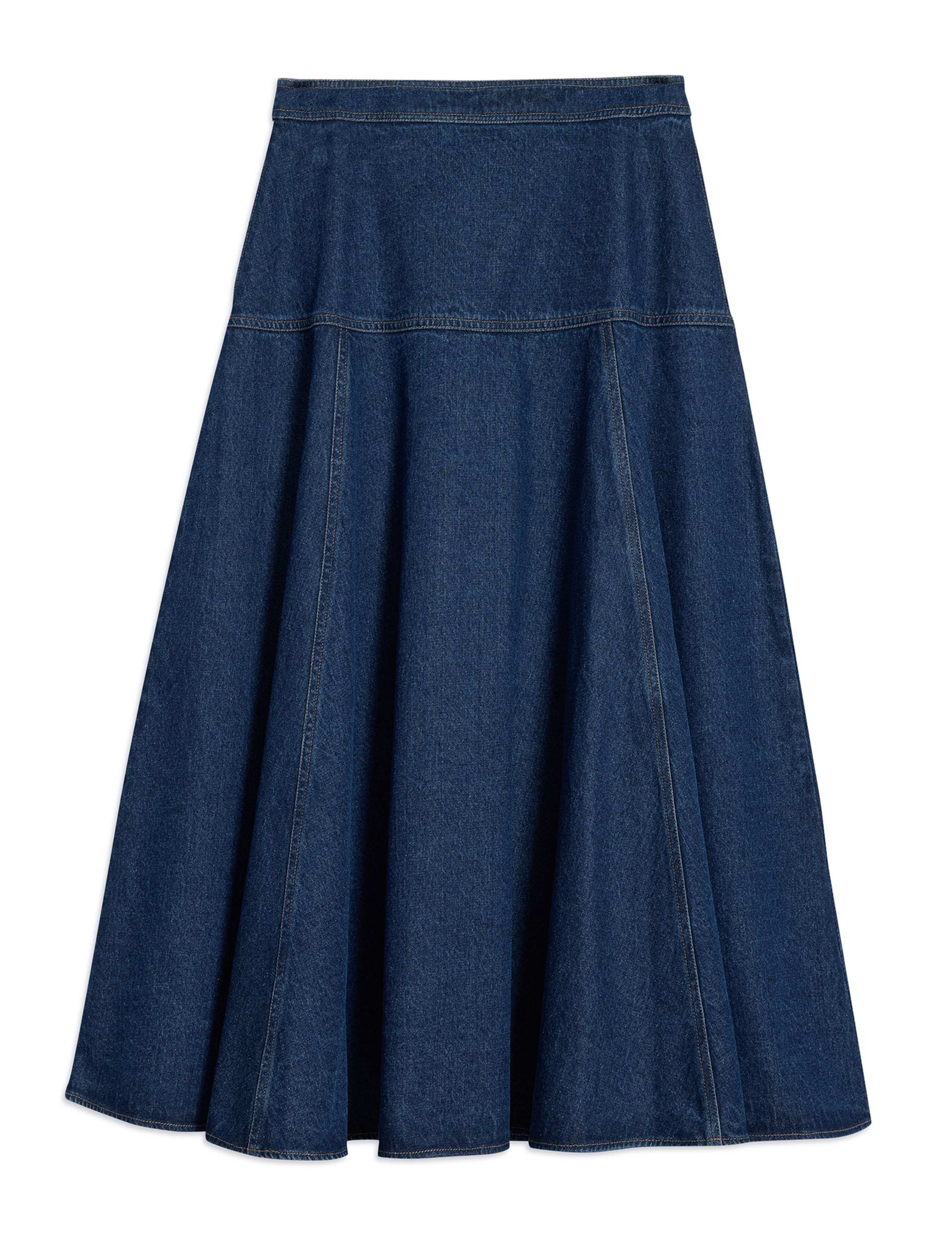 Denim Midi Skirt 2 of 5