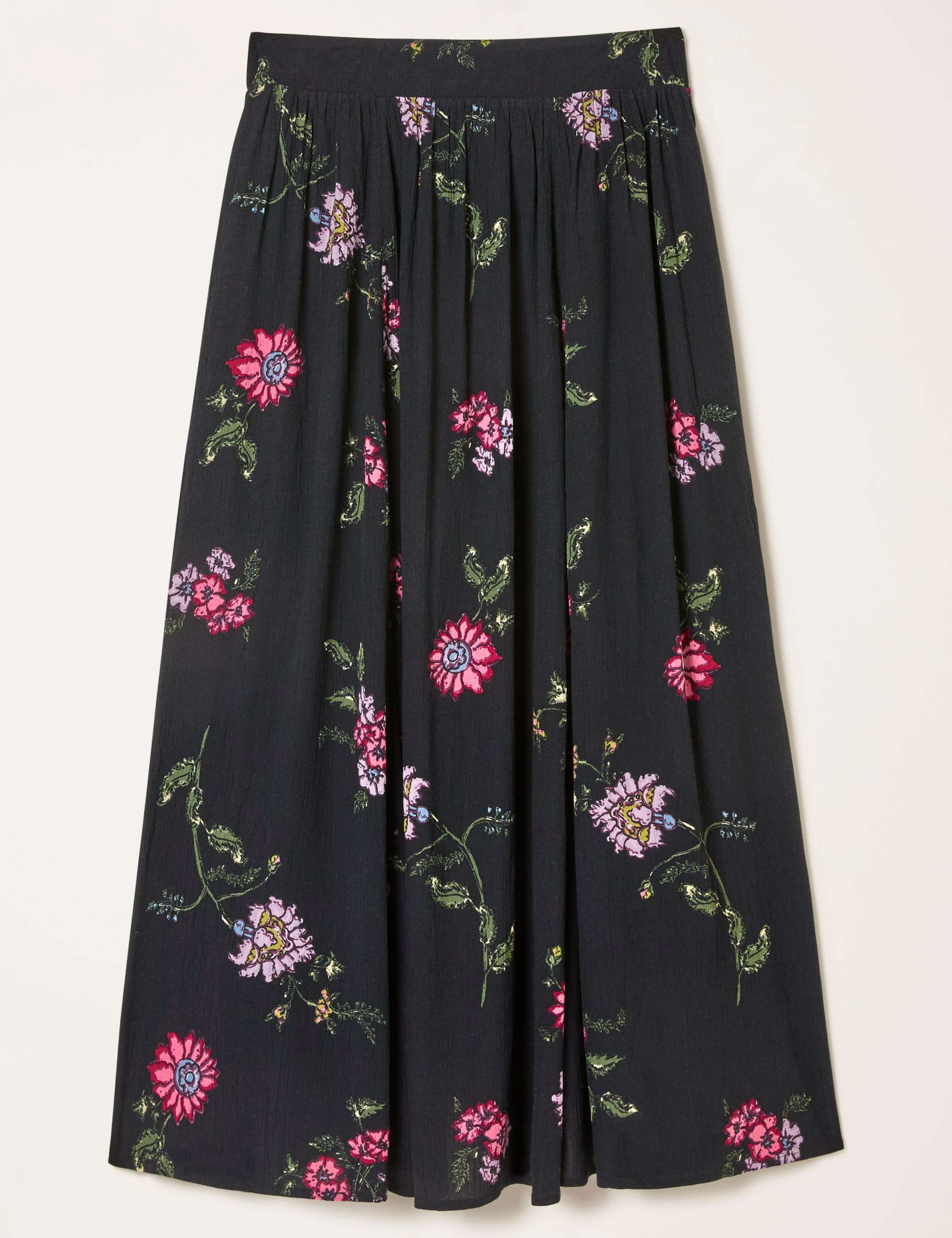 Floral Midi A-Line Skirt 2 of 6