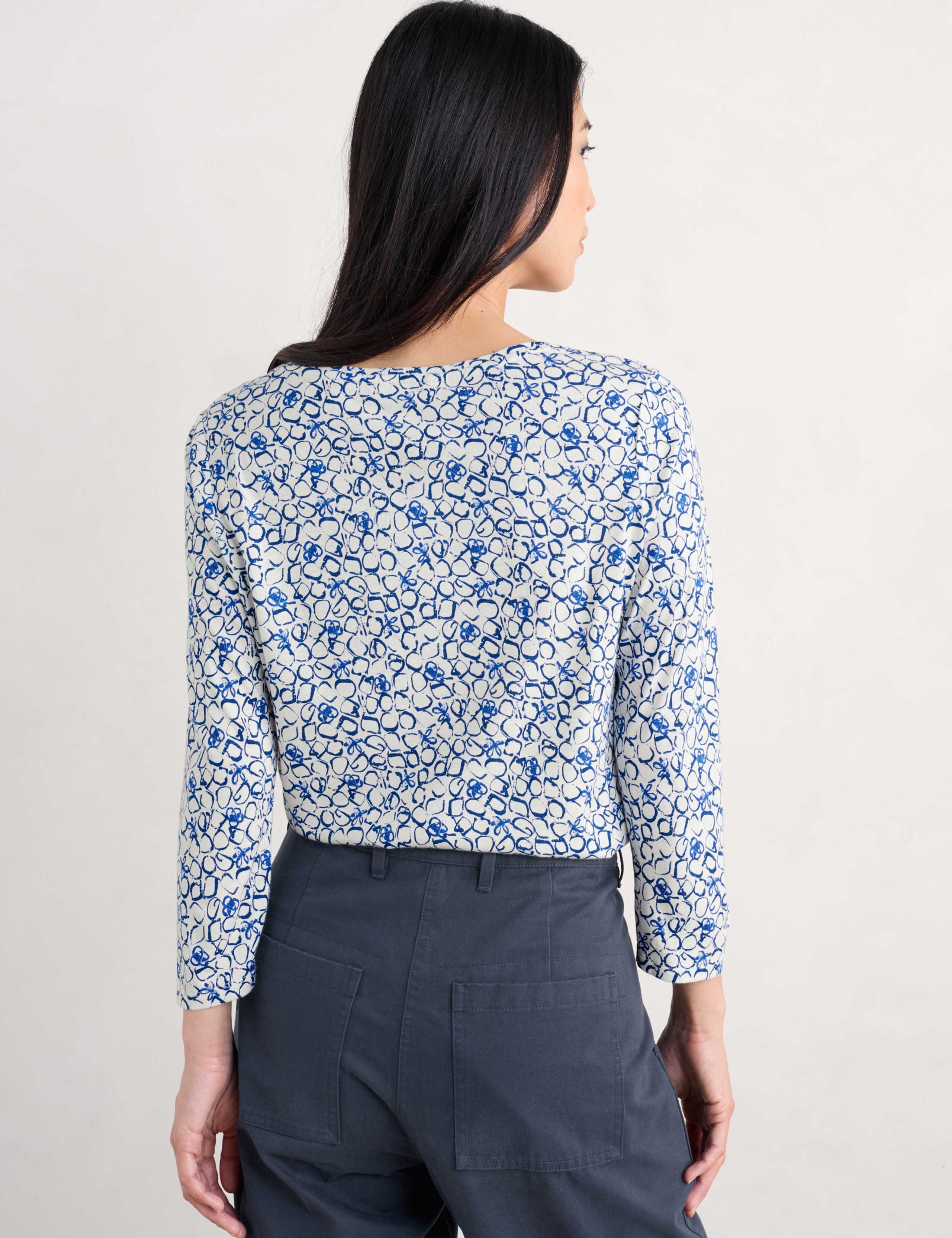 Cotton Blend Geometric Top 4 of 4