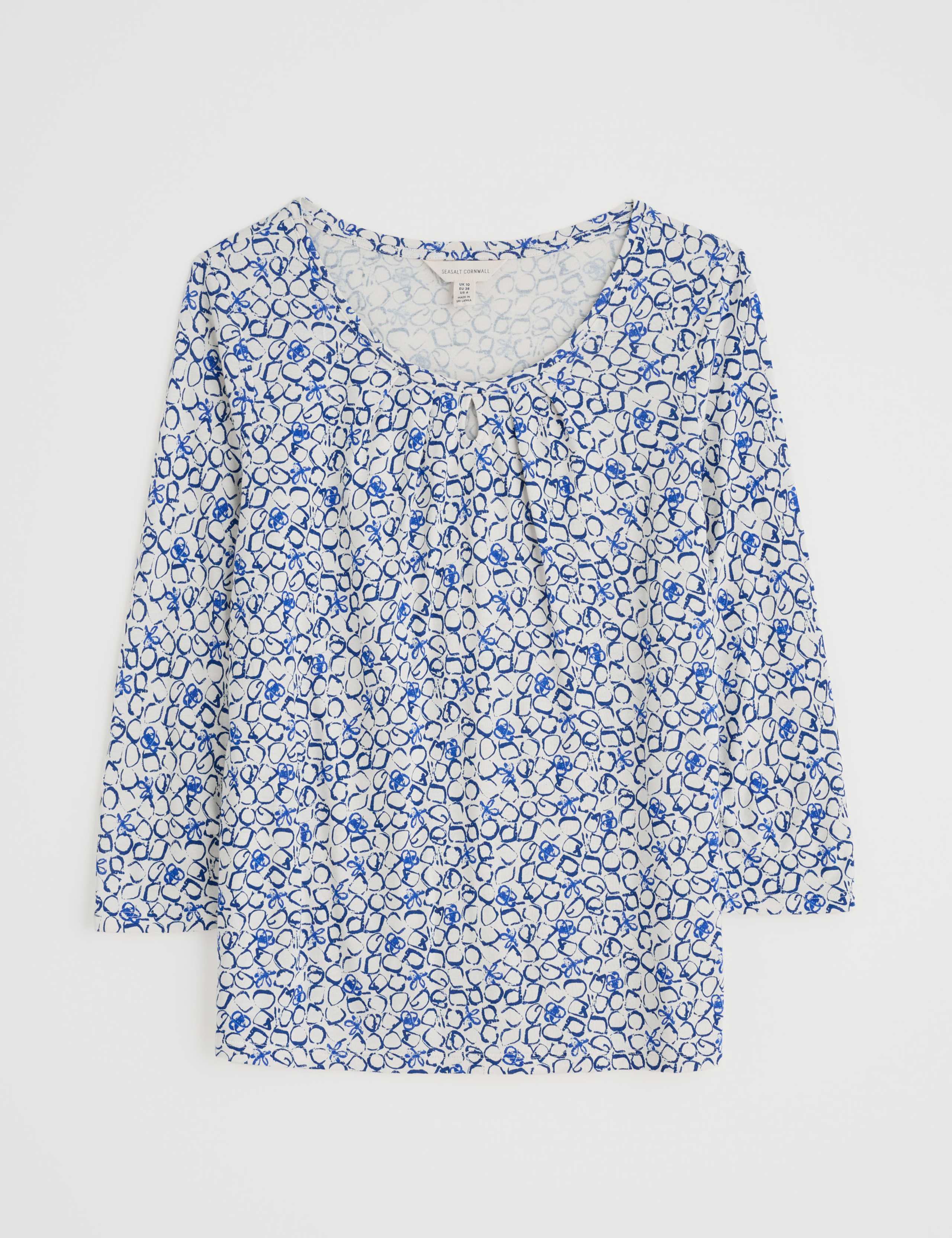 Cotton Blend Geometric Top 2 of 4