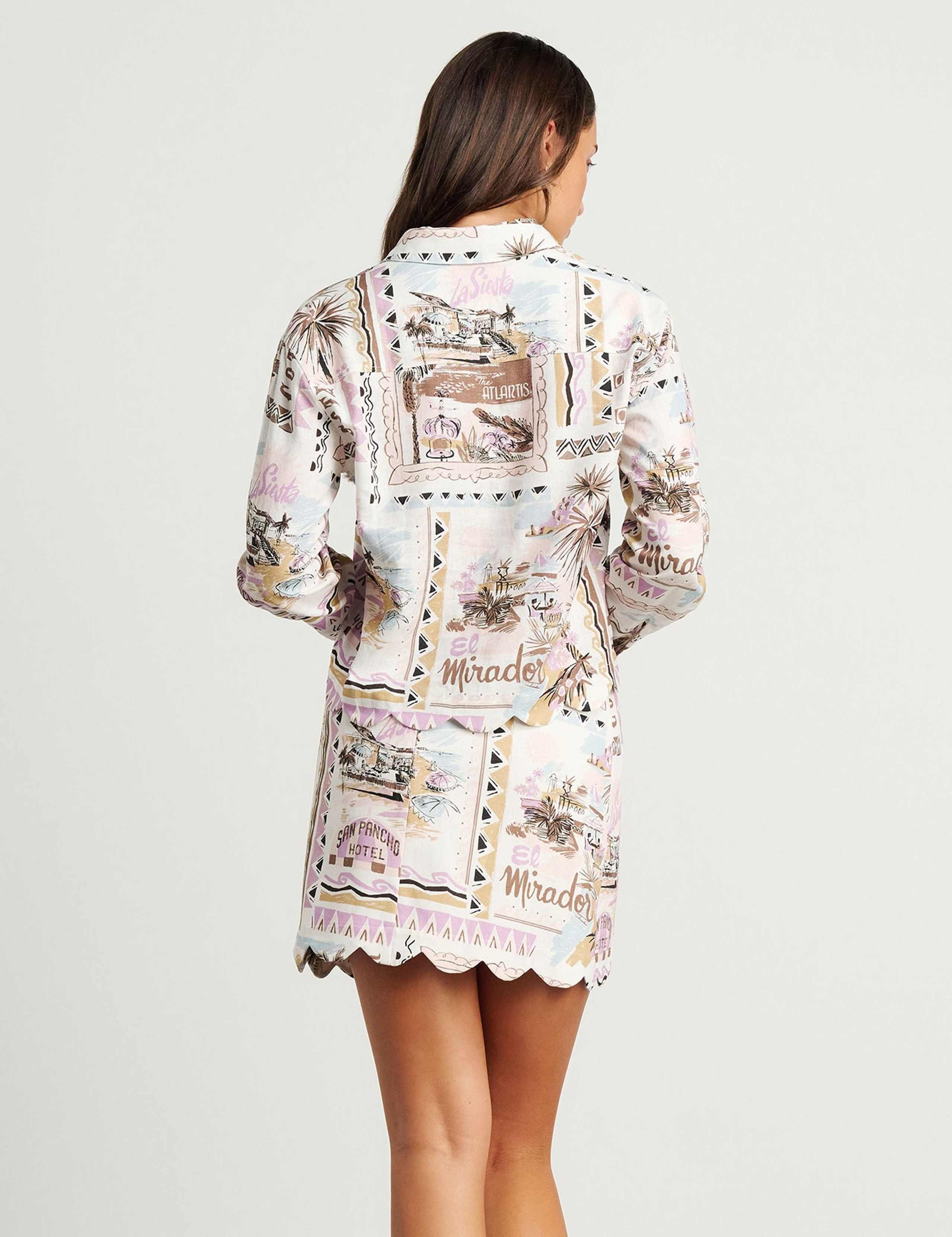 Linen Rich Printed Shirt 5 of 5