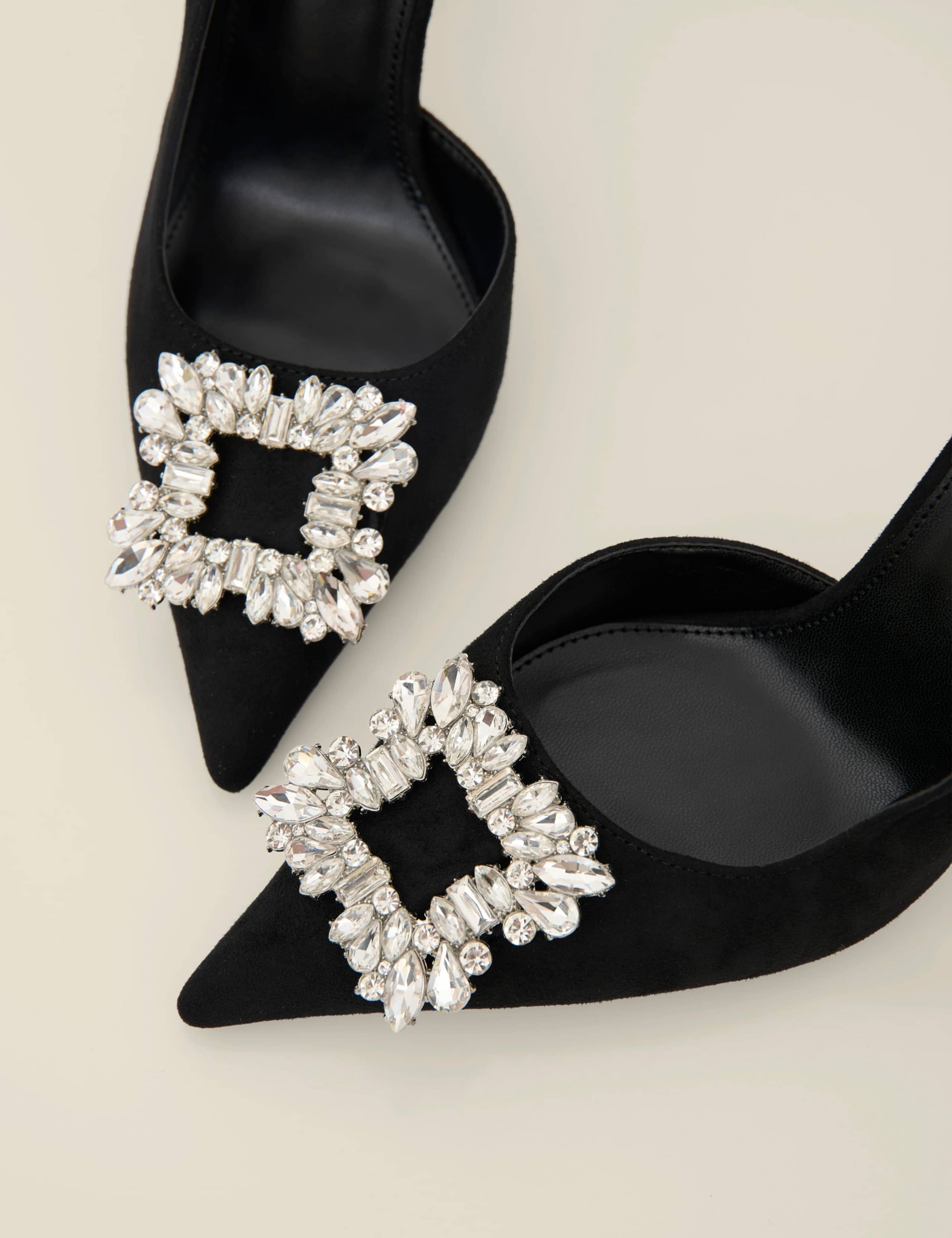 Sparkle Stiletto Heel Slingback Sandals 4 of 4