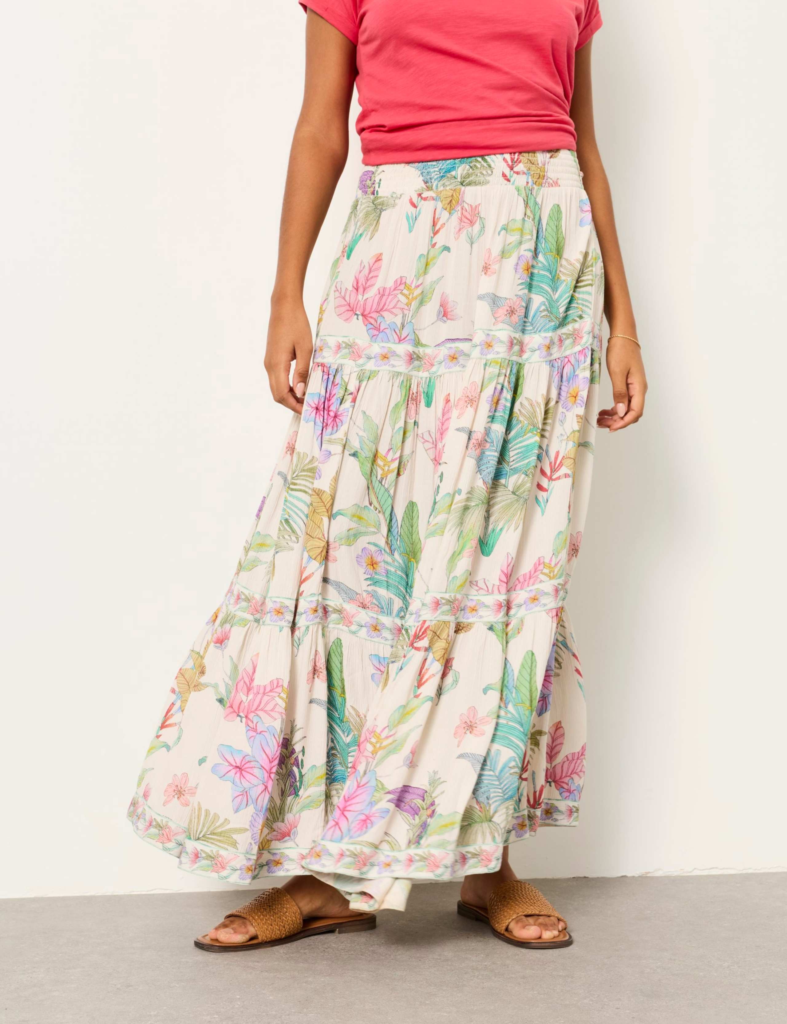 Floral Maxi Tiered Skirt 5 of 5