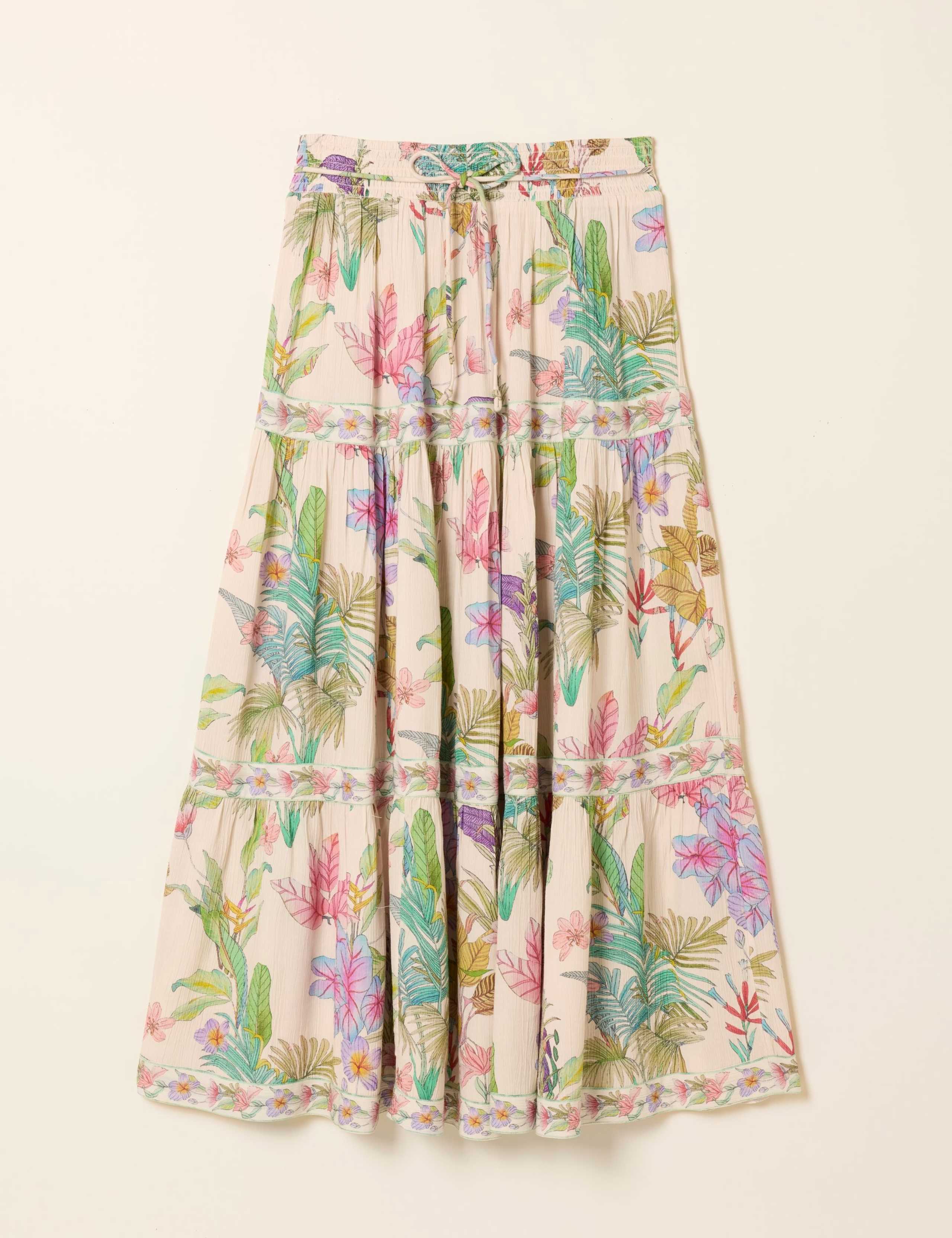 Floral Maxi Tiered Skirt 2 of 5