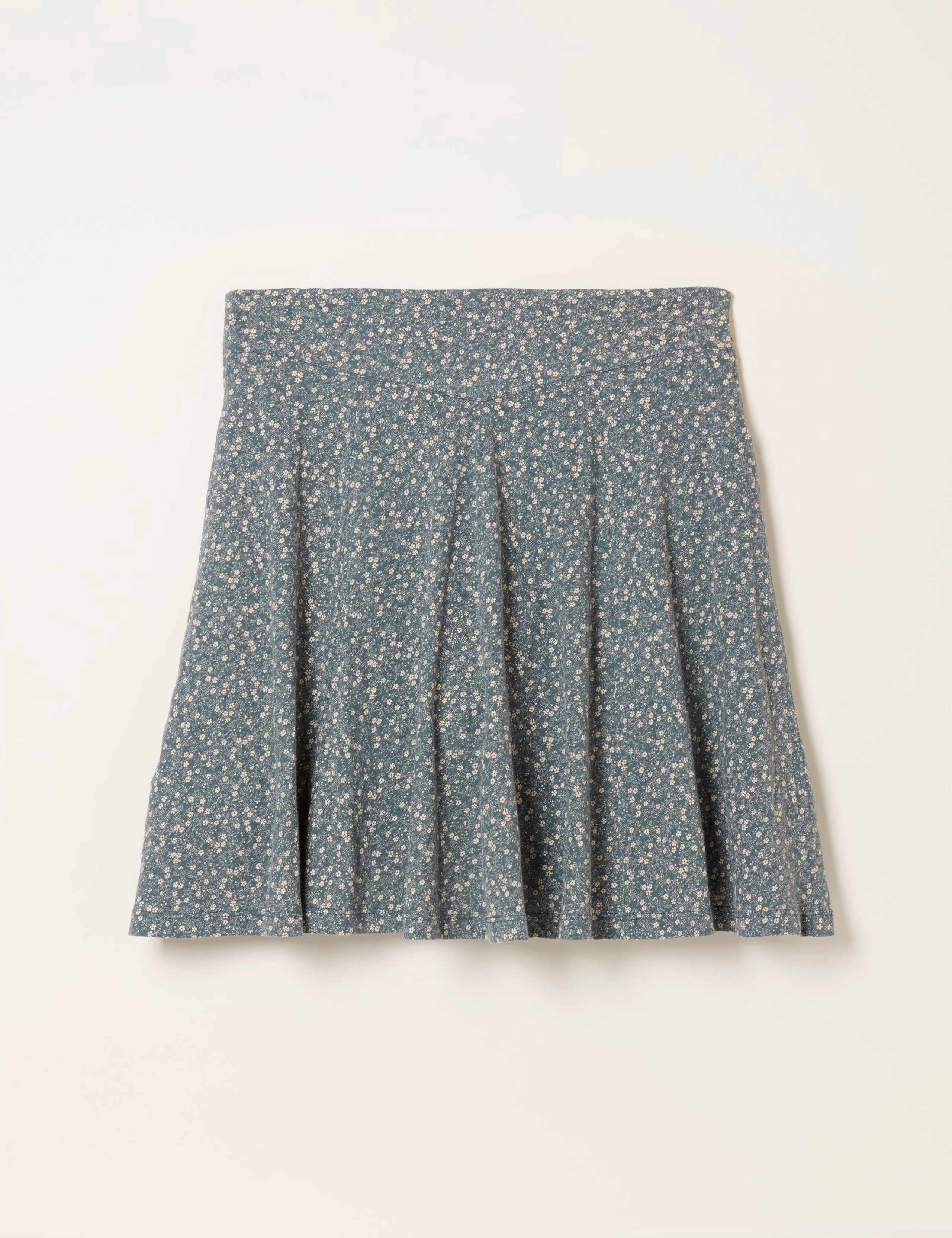Cotton Rich Floral Mini A-Line Skirt 2 of 6