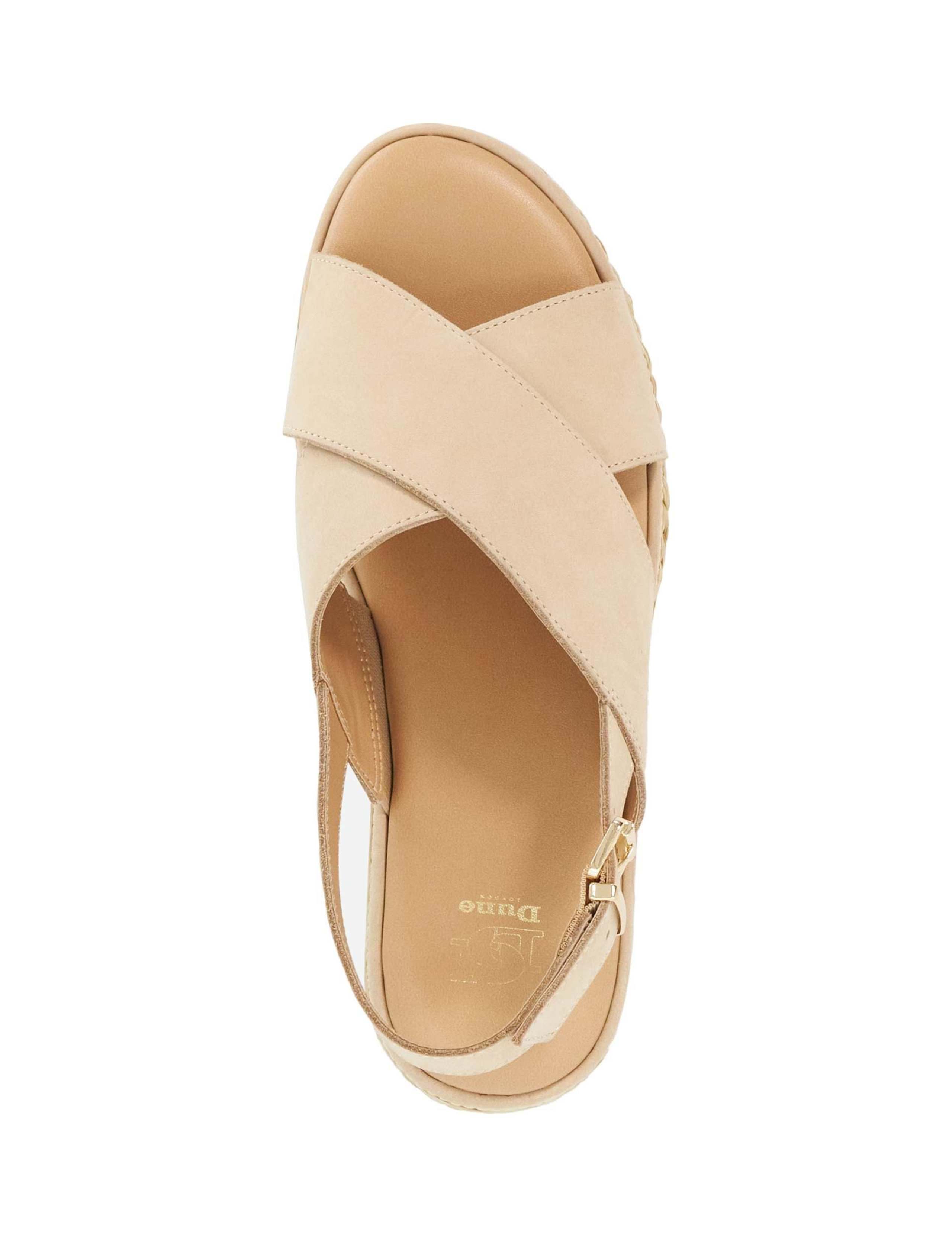 Leather Crossover Wedge Sandals 2 of 6