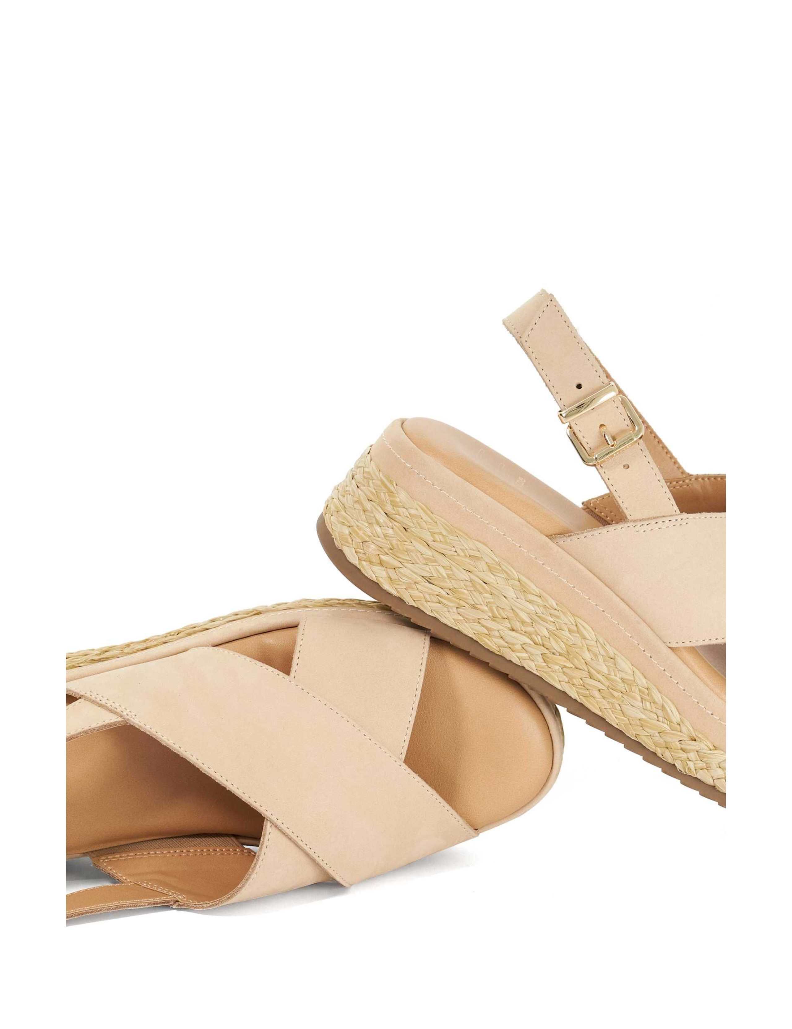 Leather Crossover Wedge Sandals 6 of 6