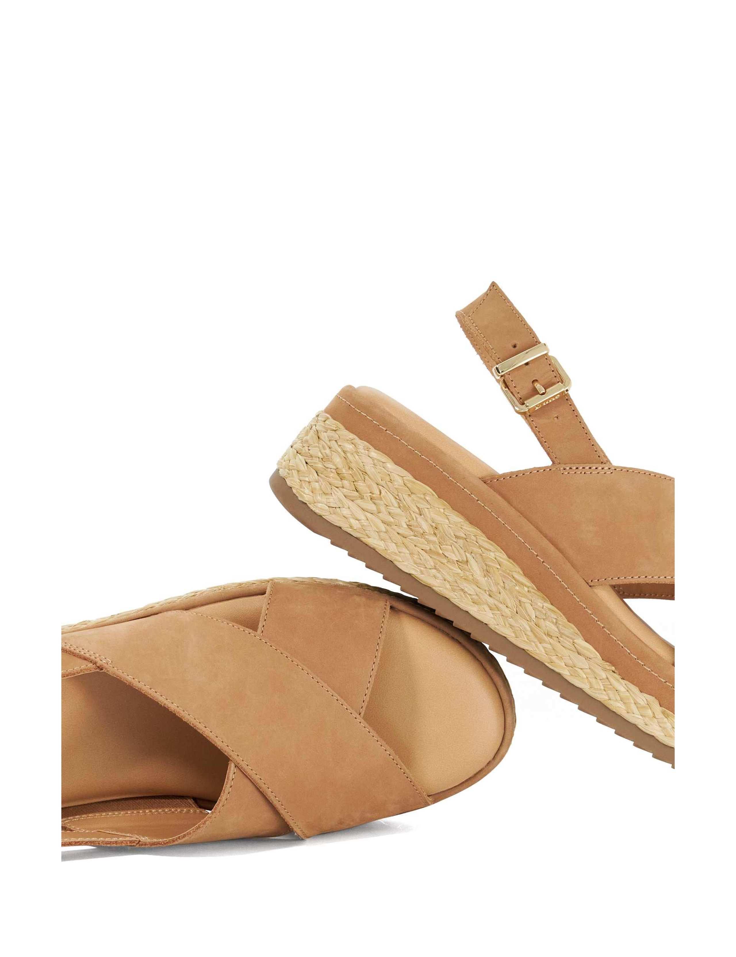 Leather Crossover Wedge Sandals 6 of 6