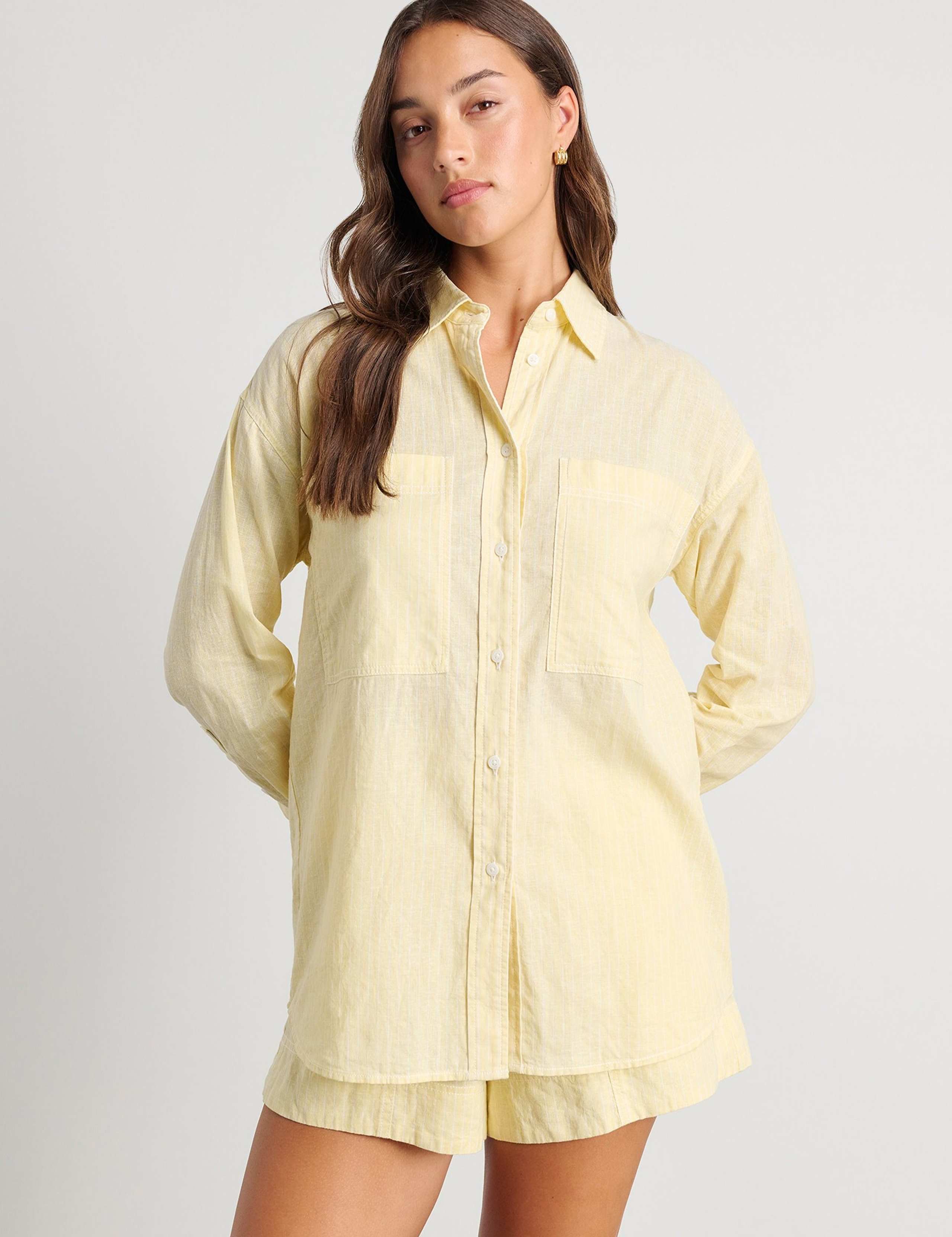 Linen Rich Striped Shirt 3 of 5