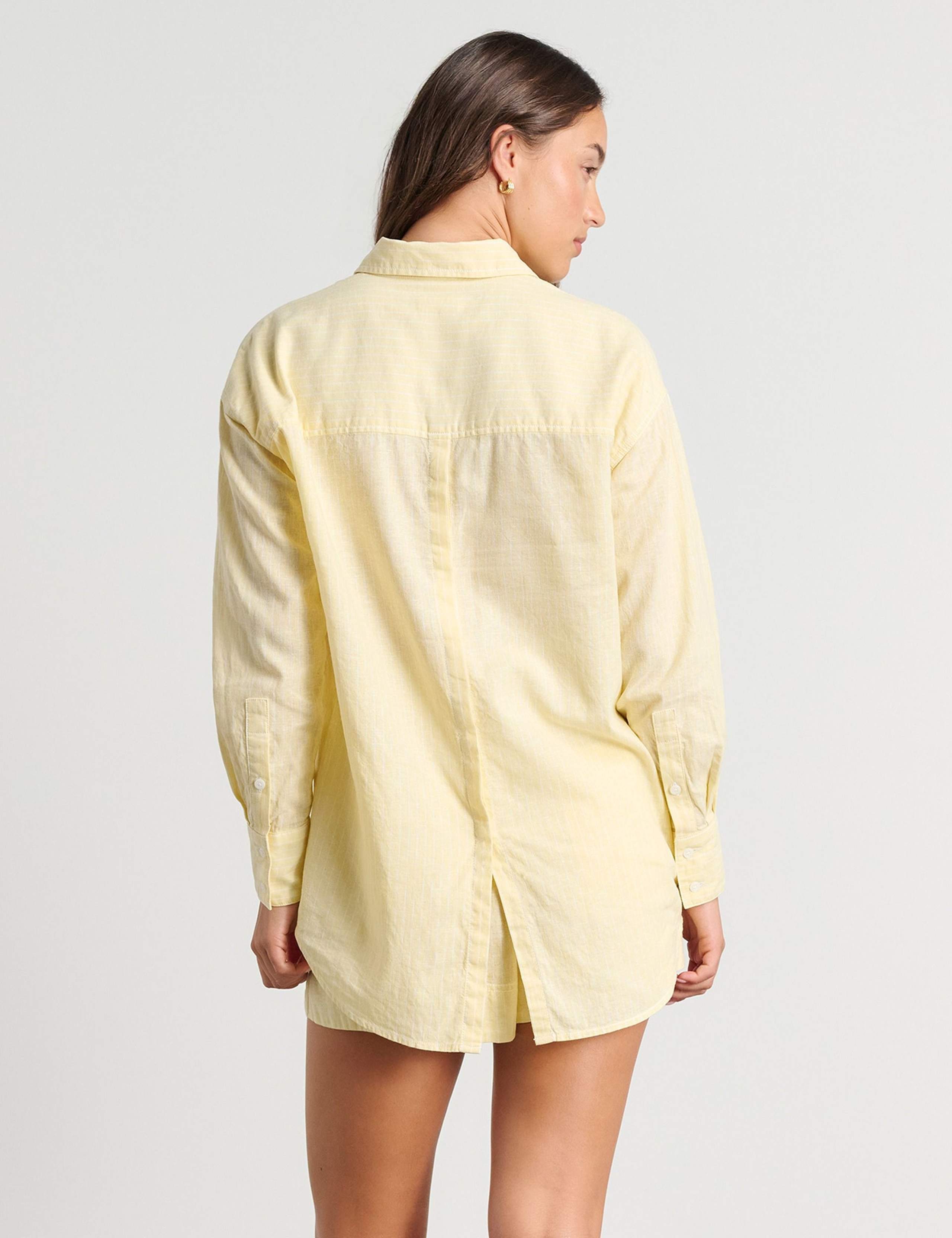 Linen Rich Striped Shirt 4 of 5
