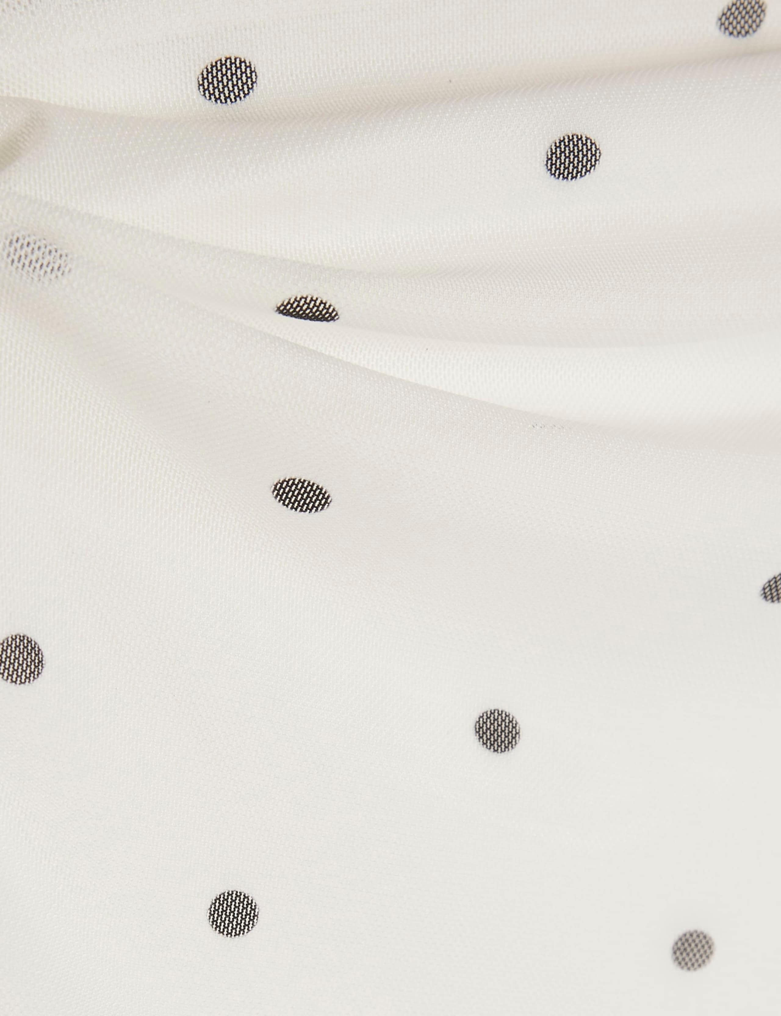 Polka Dot Off The Shoulder T-Shirt 4 of 5