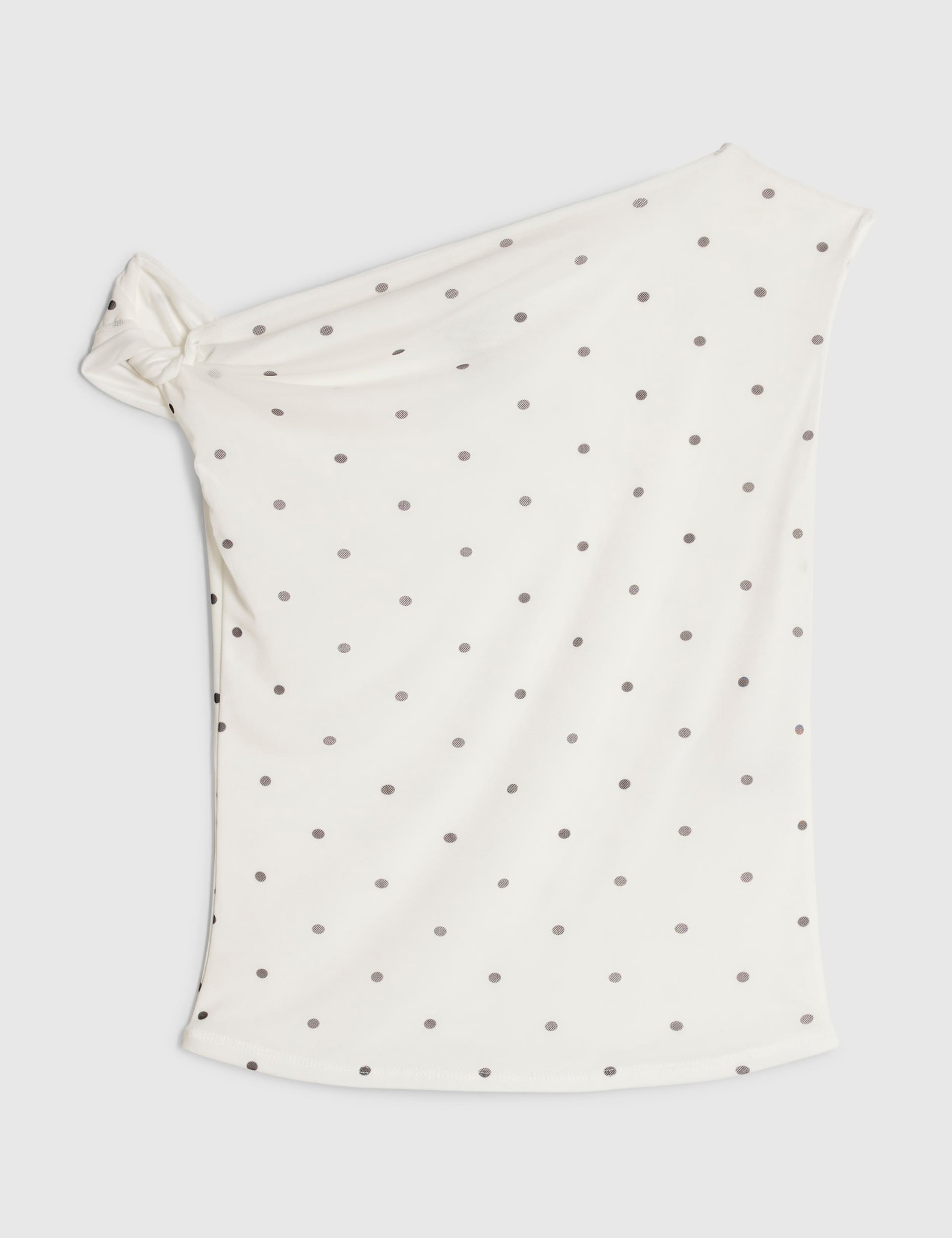 Polka Dot Off The Shoulder T-Shirt 2 of 5