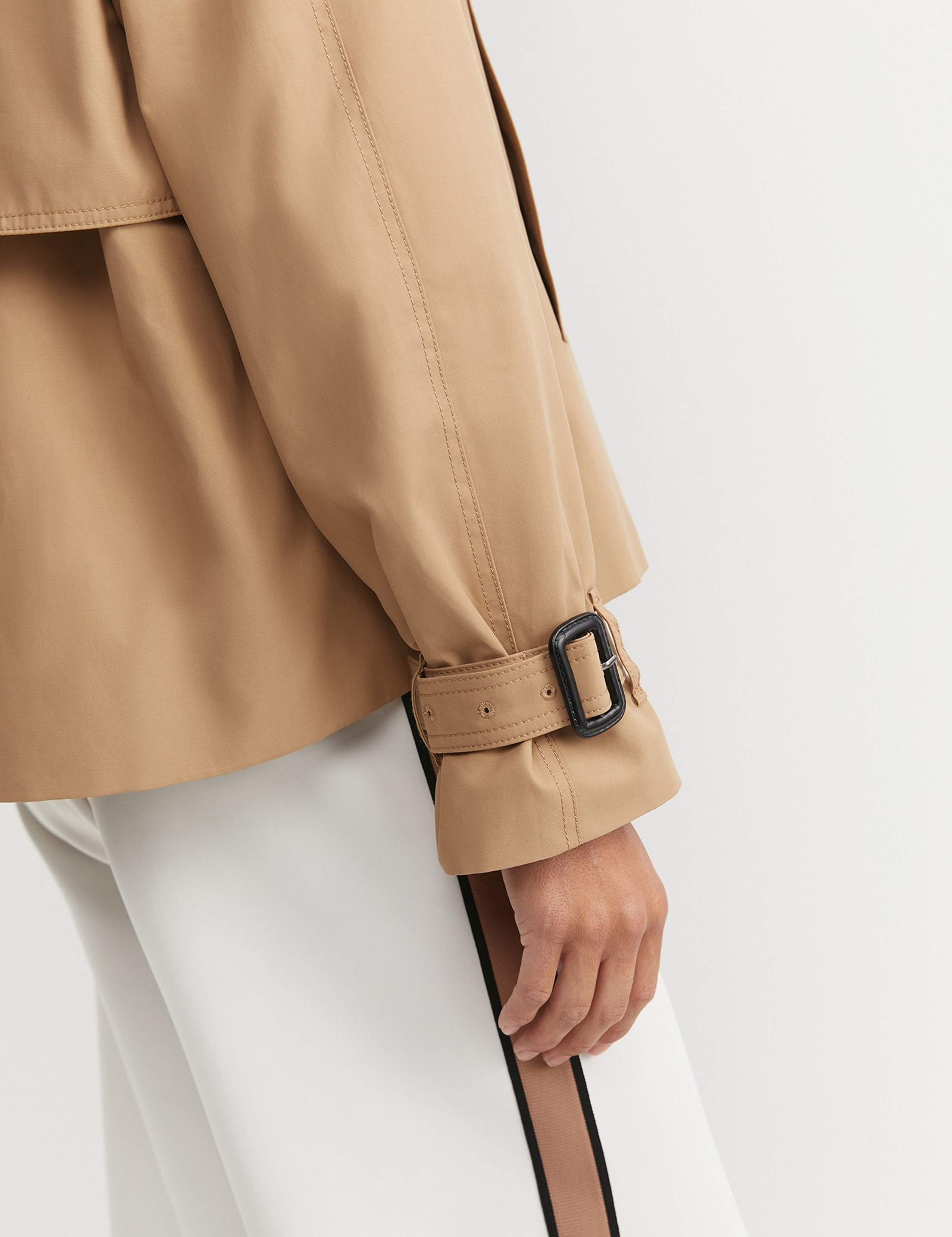 Cotton Rich Cropped Trench Coat 4 of 4