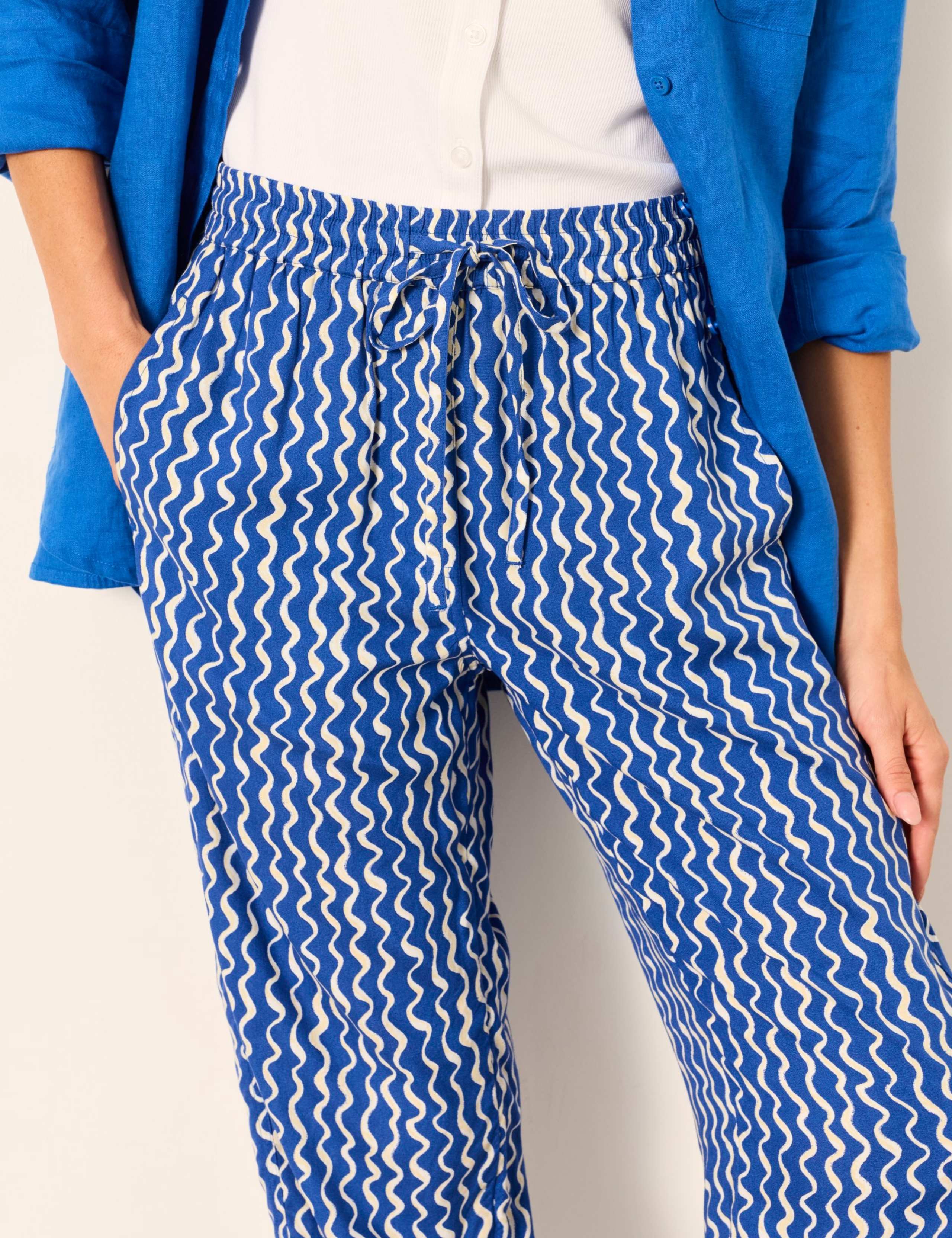 Striped Drawstring Tapered Trousers 6 of 6