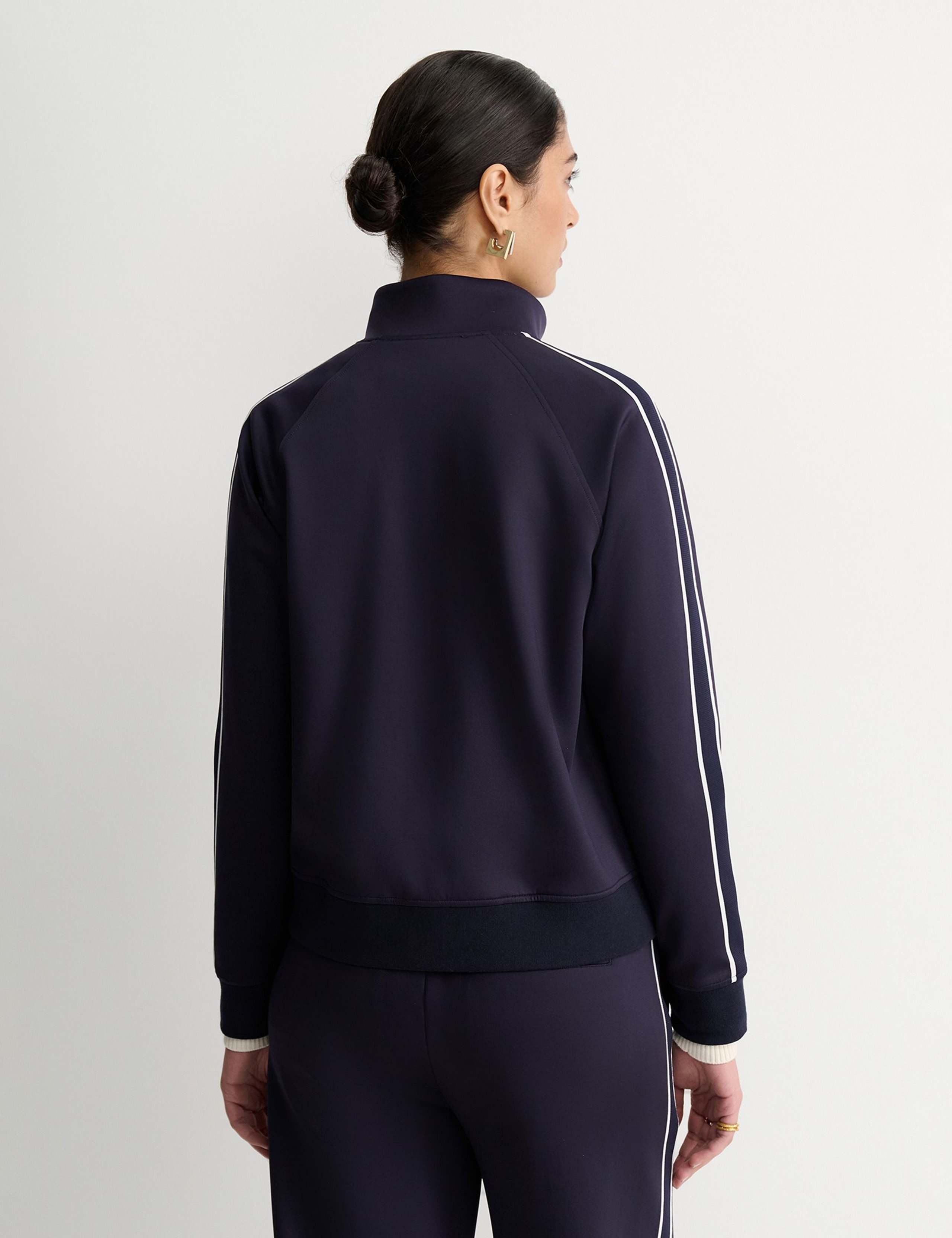 Zip Up Funnel Neck Sports Jacket 5 of 5