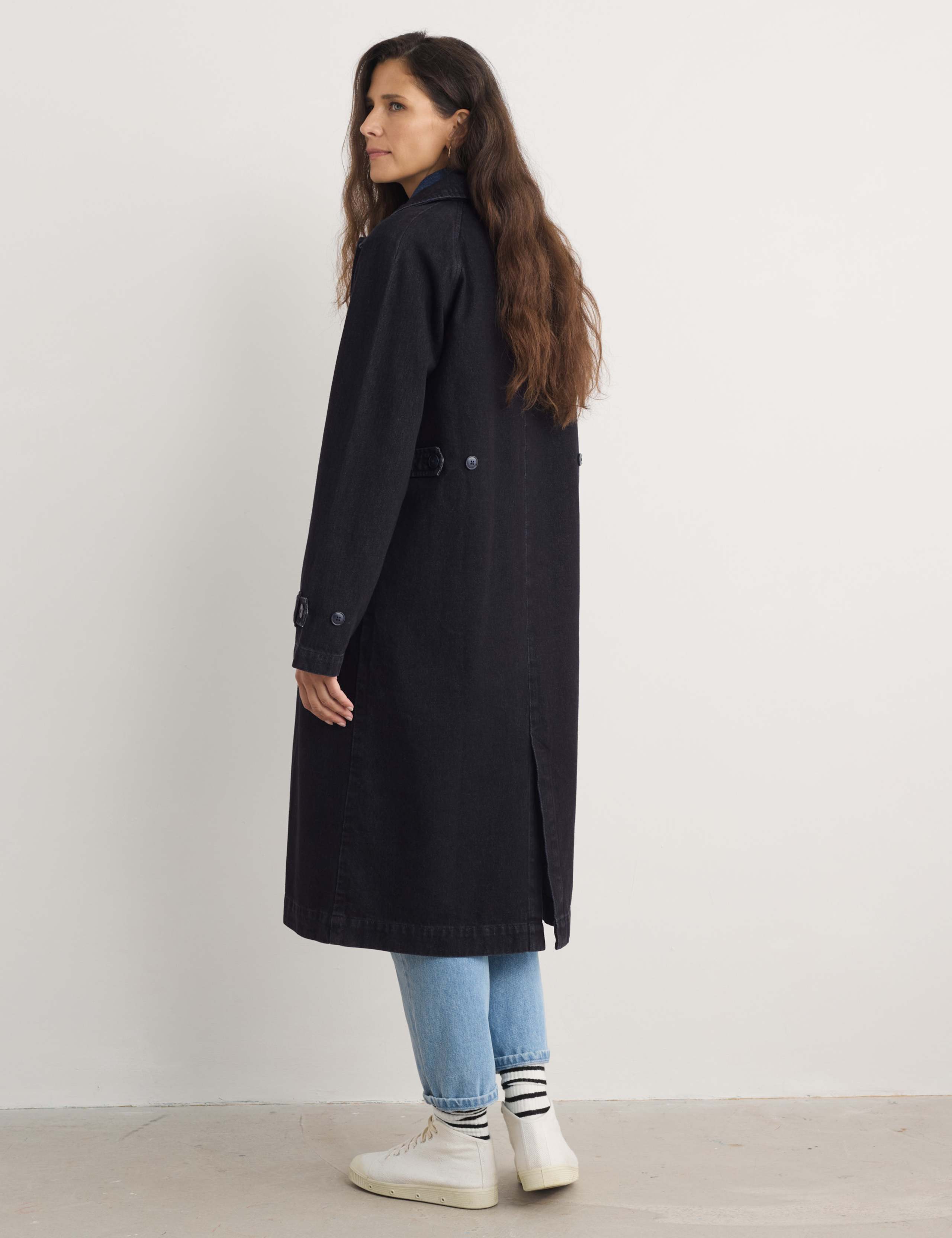 Pure Cotton Collared Longline Mac 3 of 4