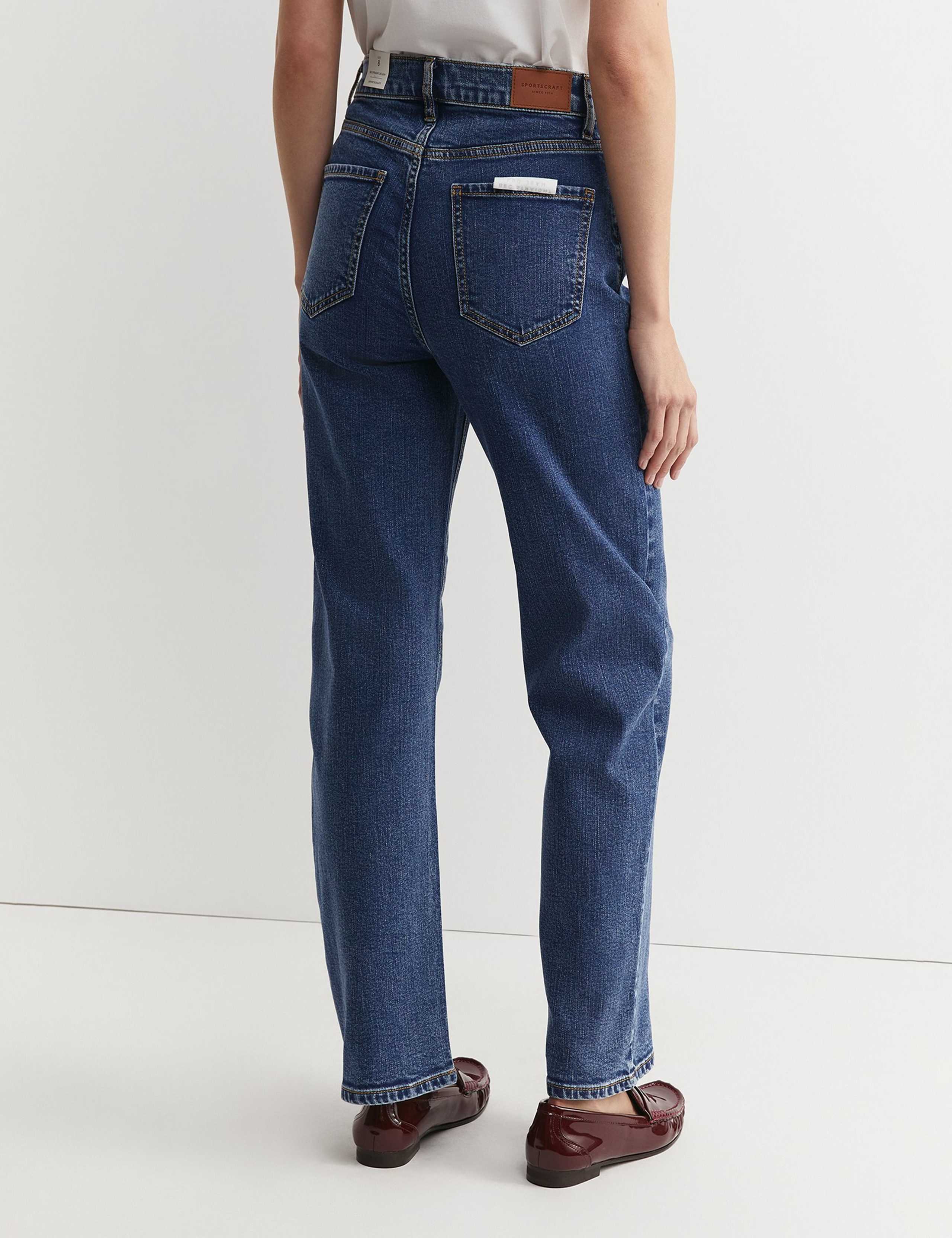 High Waisted Straight Leg Jeans 4 of 5