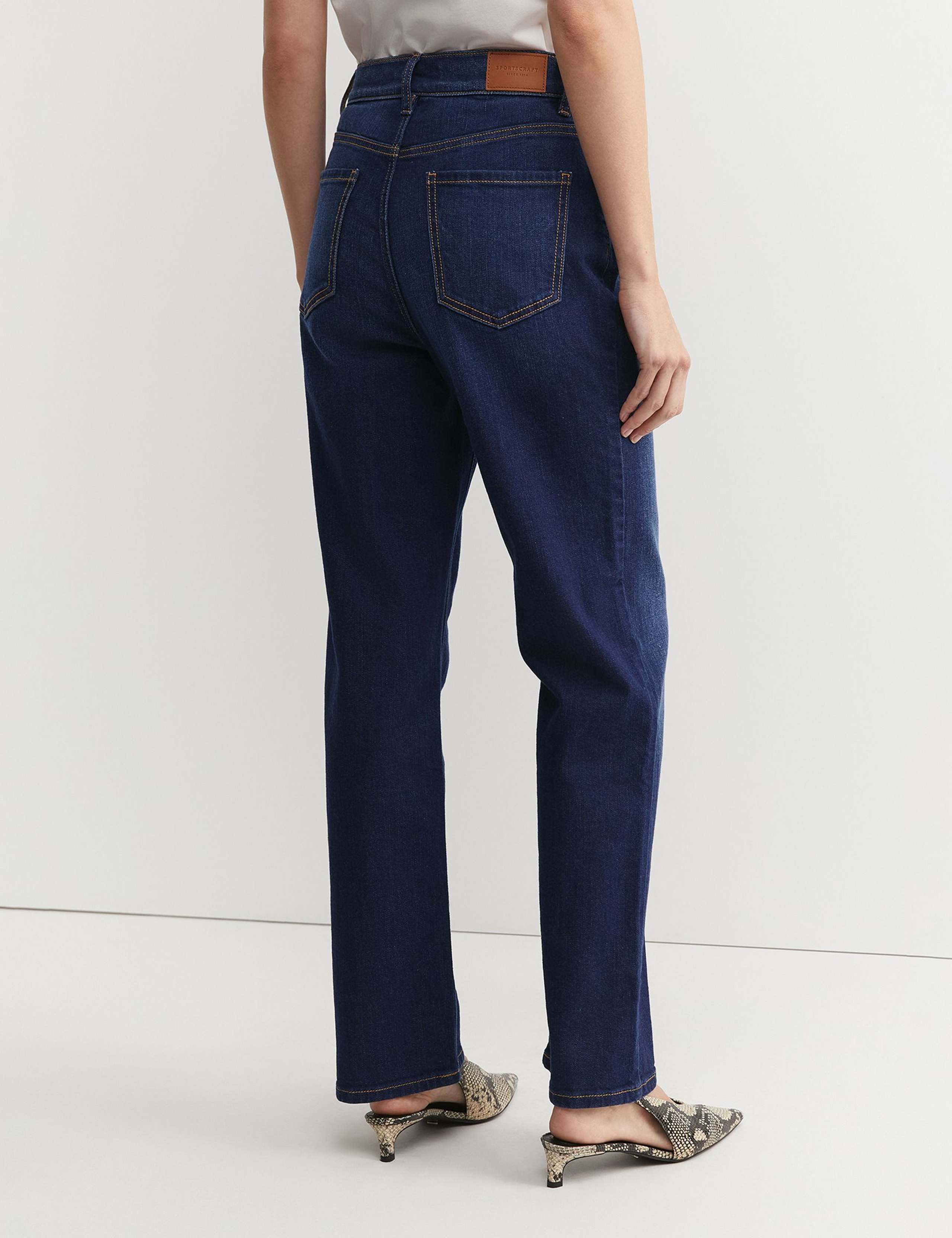 High Waisted Straight Leg Jeans 3 of 5