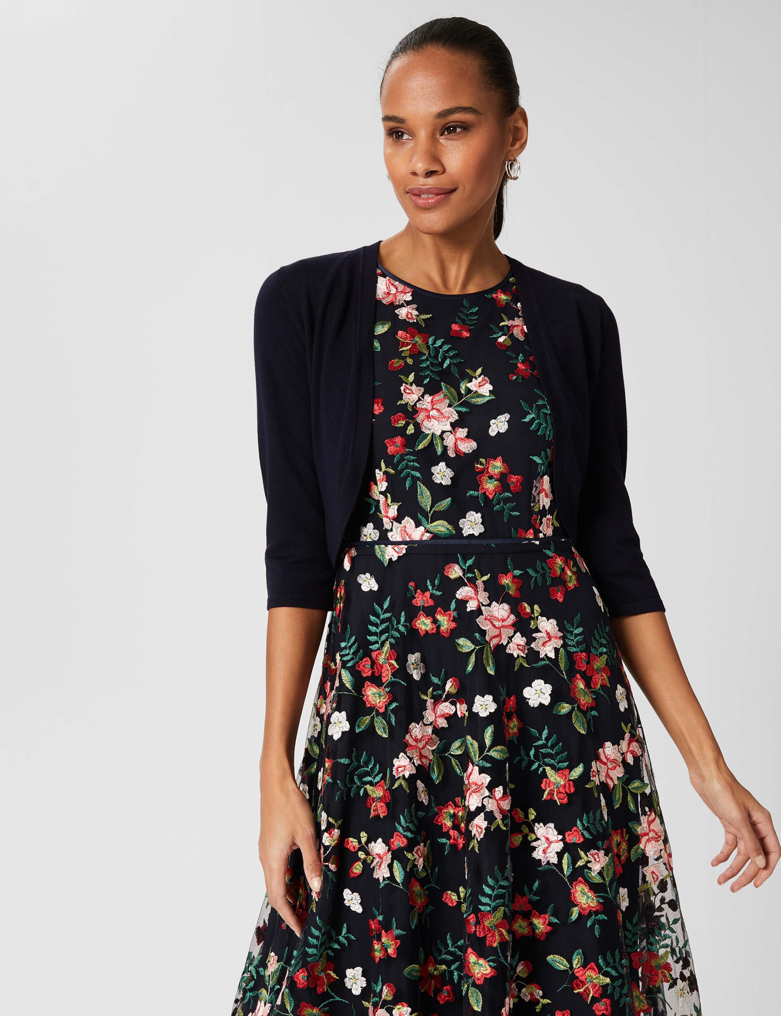 Open Neck Cropped Cardigan 1 of 5