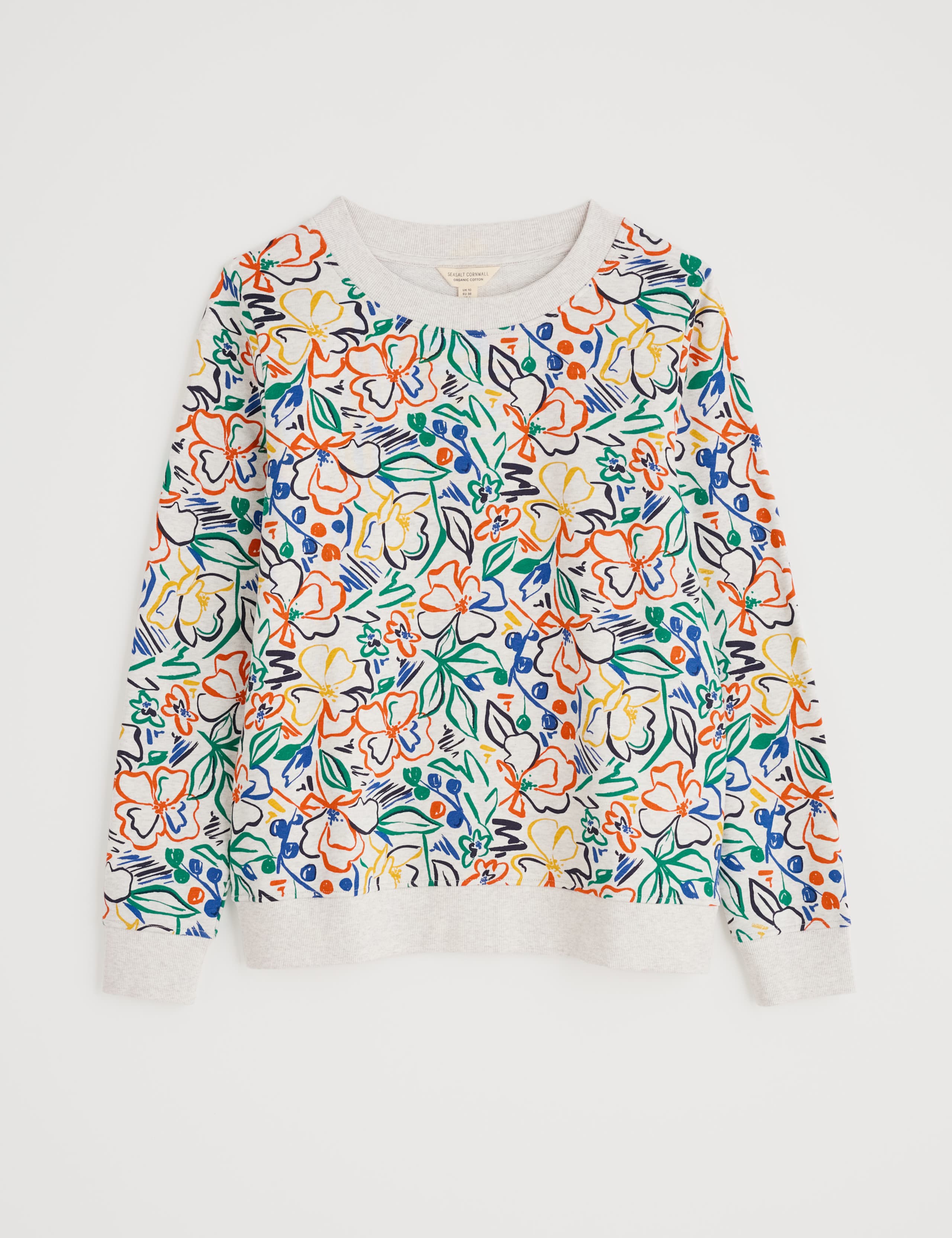 Pure Cotton Floral Sweatshirt 2 of 4