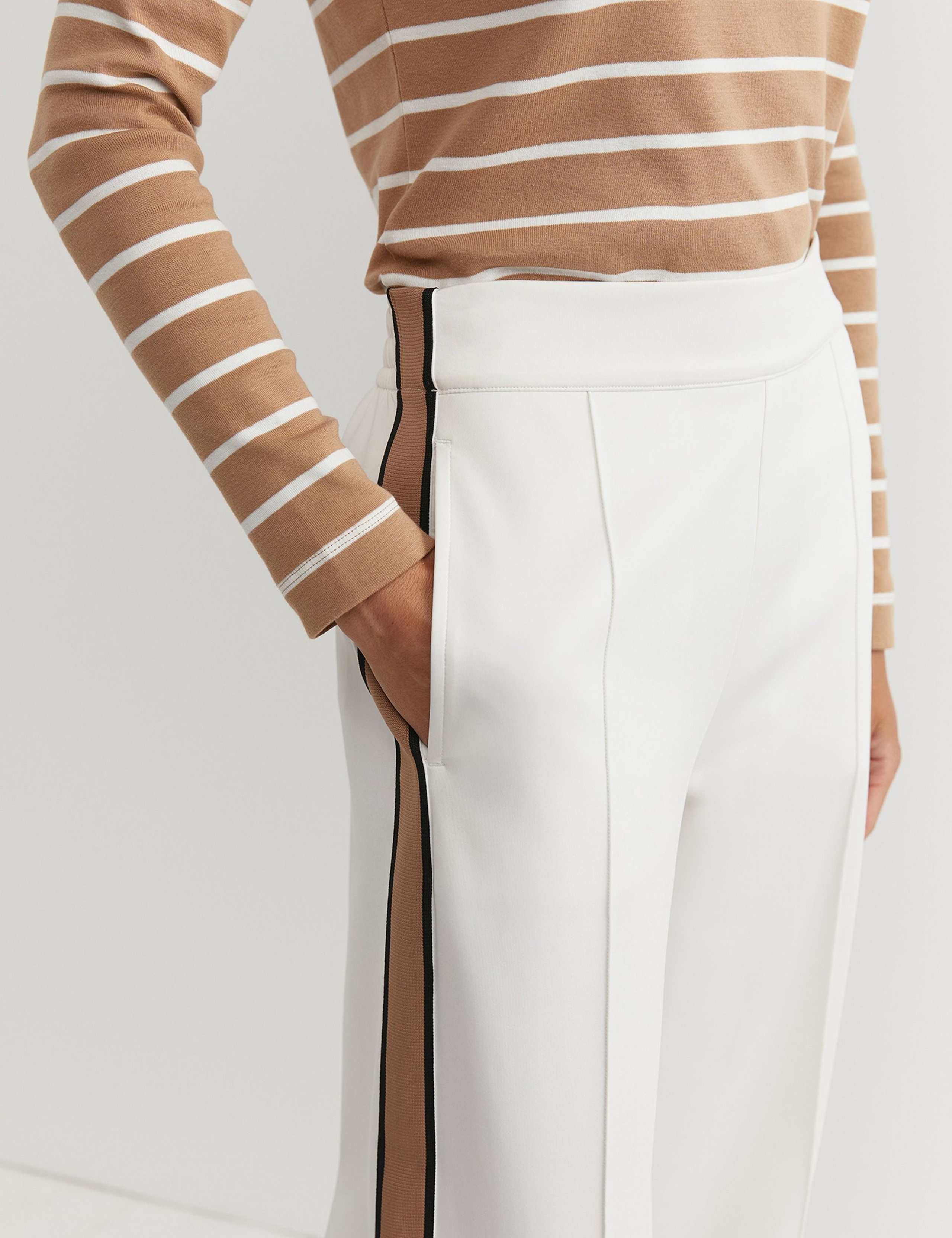 Side Stripe Elasticated Waist Wide Leg Joggers 4 of 5