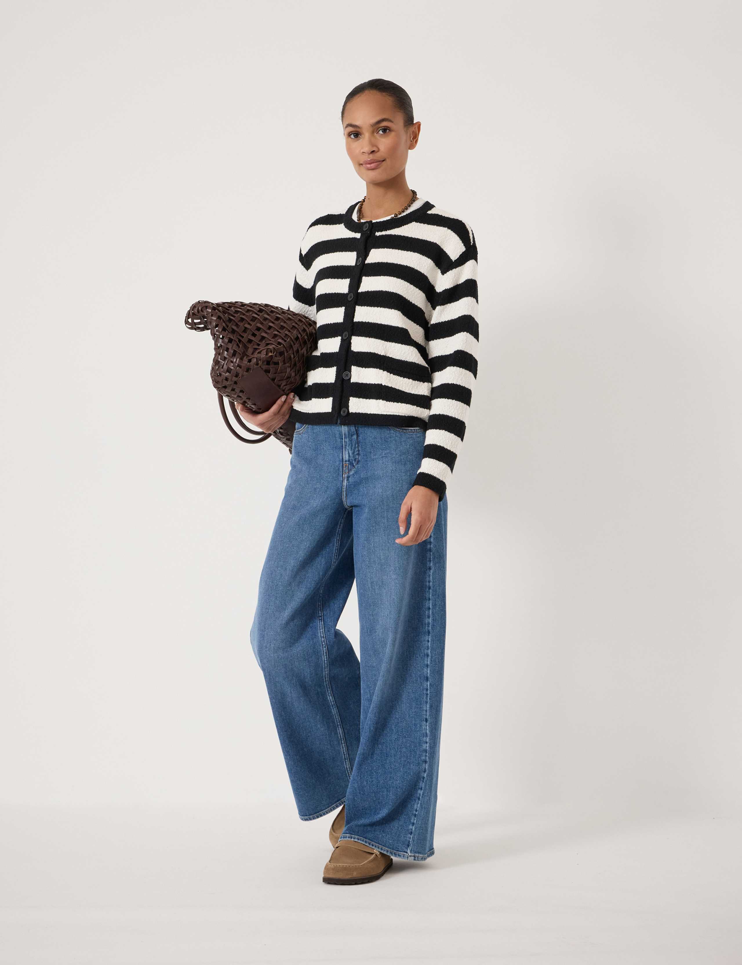 Pure Cotton Textured Cardigan 2 of 3