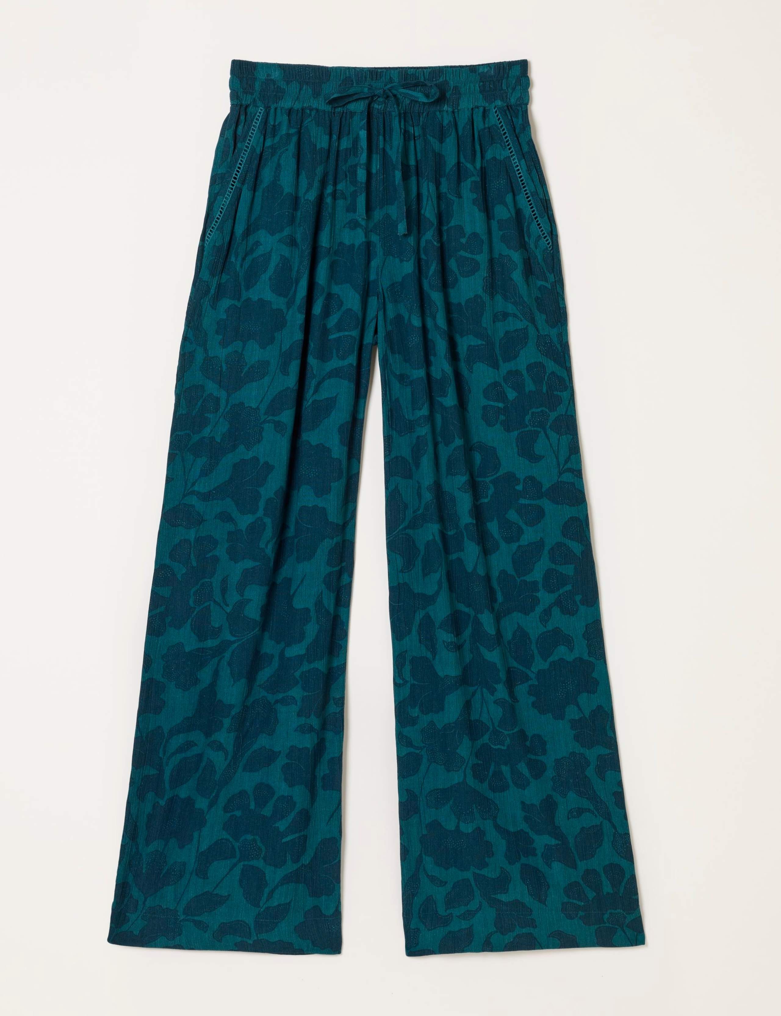 Floral Drawstring Pull On Trousers 2 of 6
