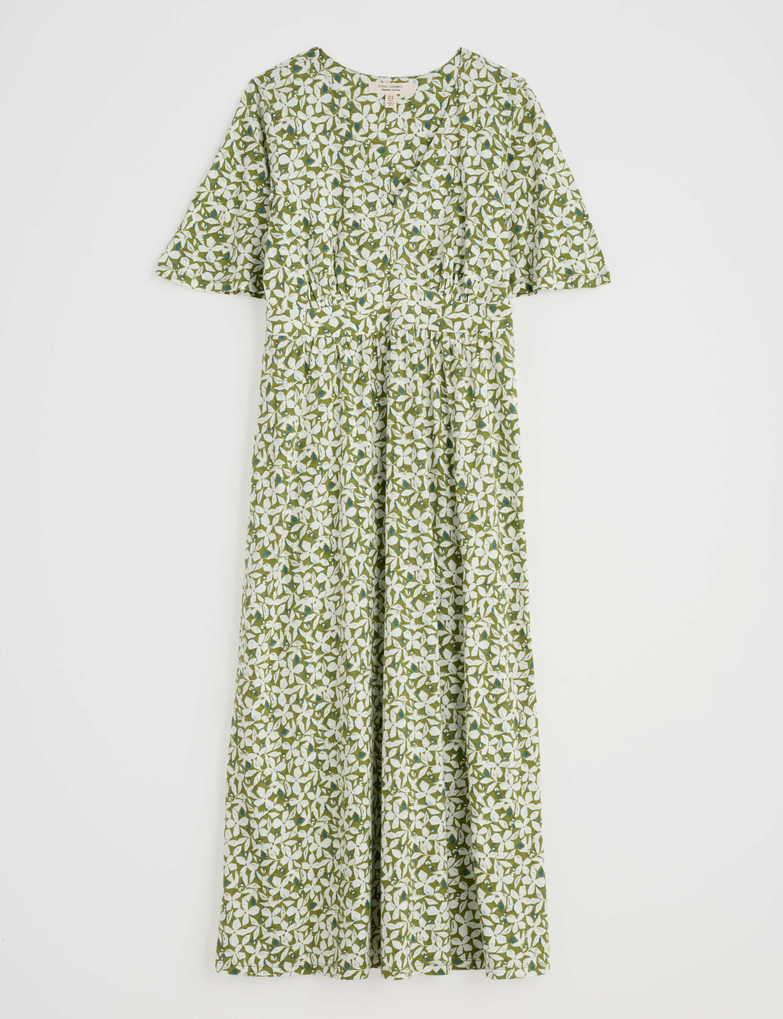 Pure Cotton Floral Maxi Waisted Dress 2 of 4