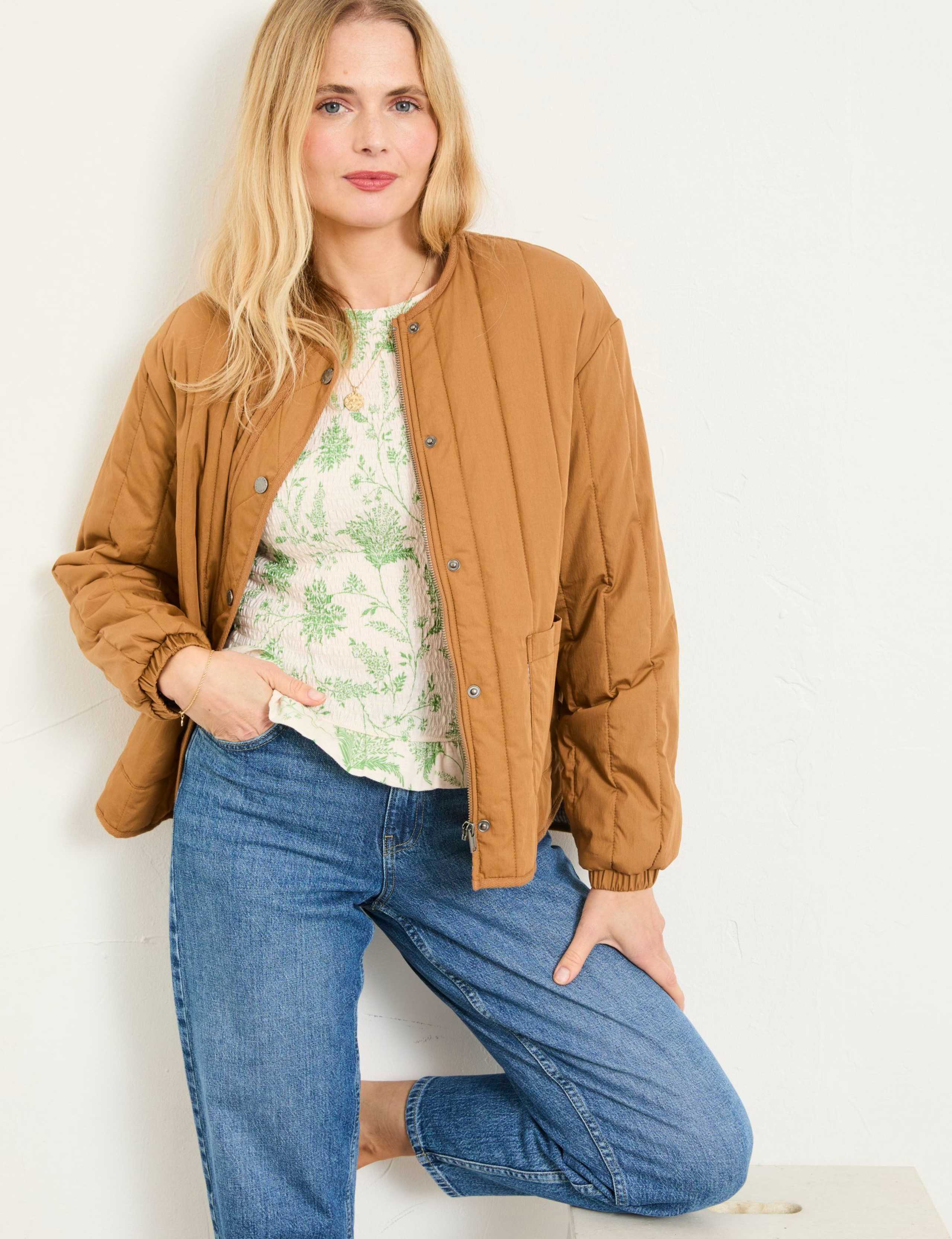 Pure Cotton Floral Shirred Top 4 of 8