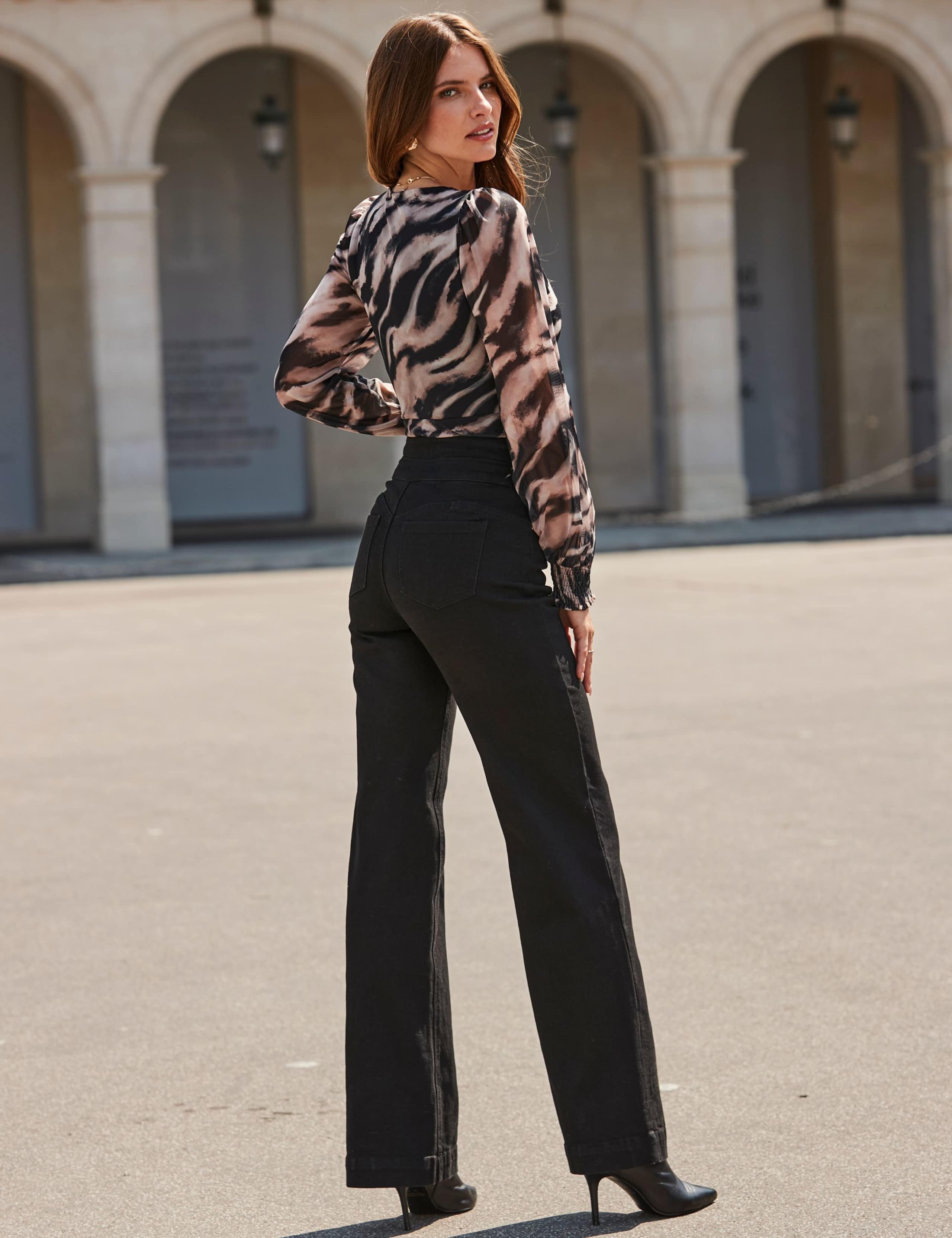 High Waisted Wide Leg Jeans 6 of 8