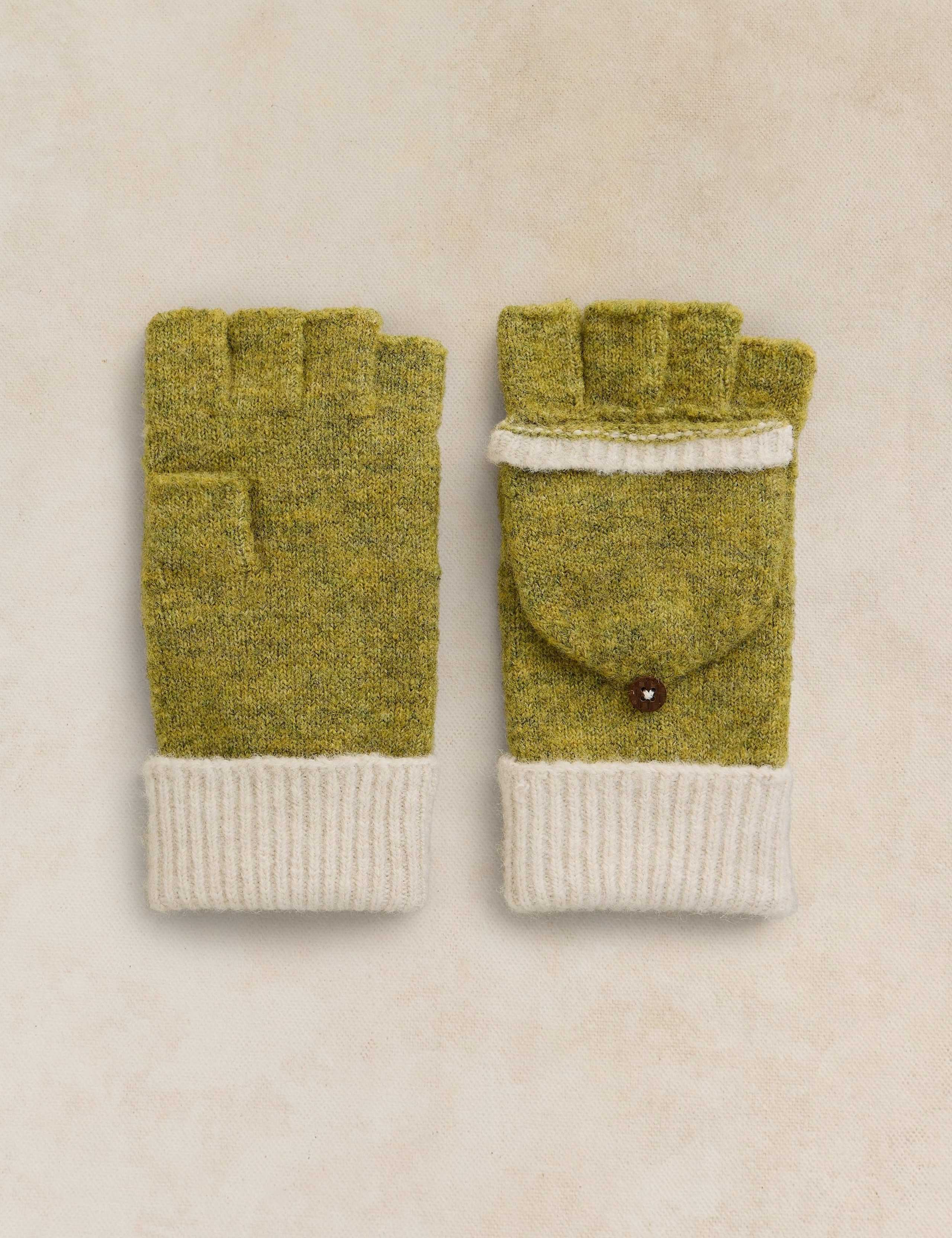 Emma Knitted Flip Top Mittens 1 of 2