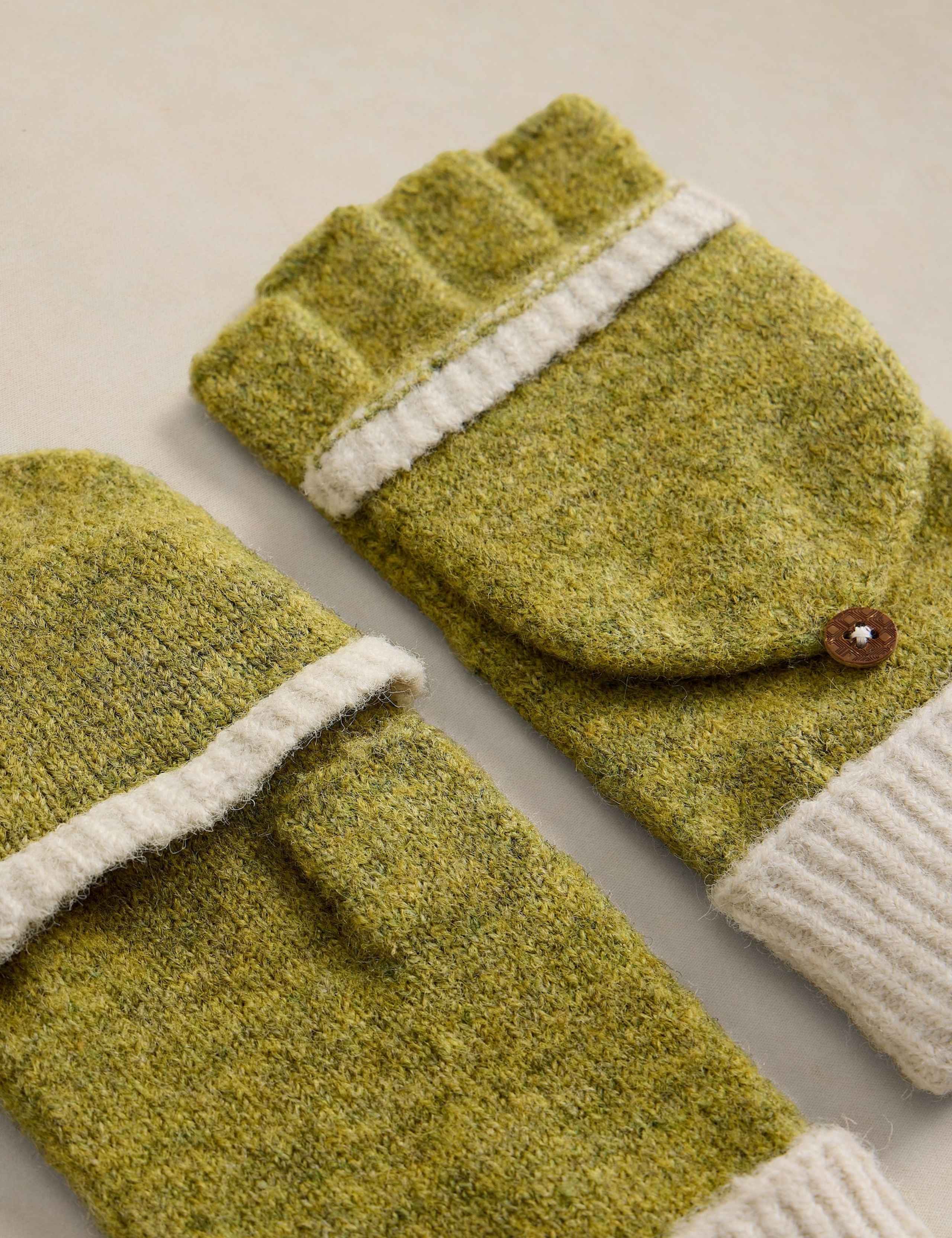 Emma Knitted Flip Top Mittens 2 of 2