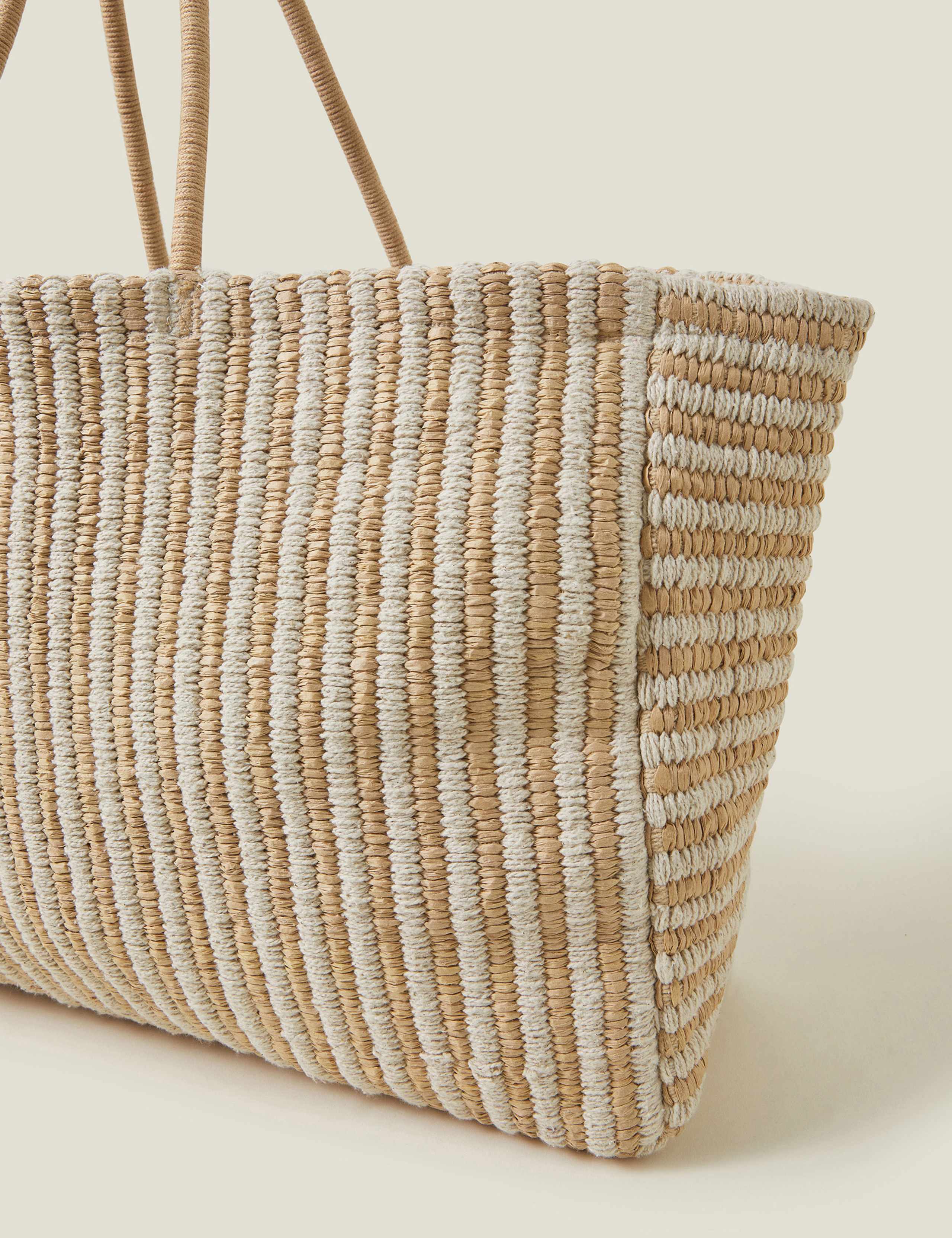 Striped Oversized Tote Bag 3 of 5