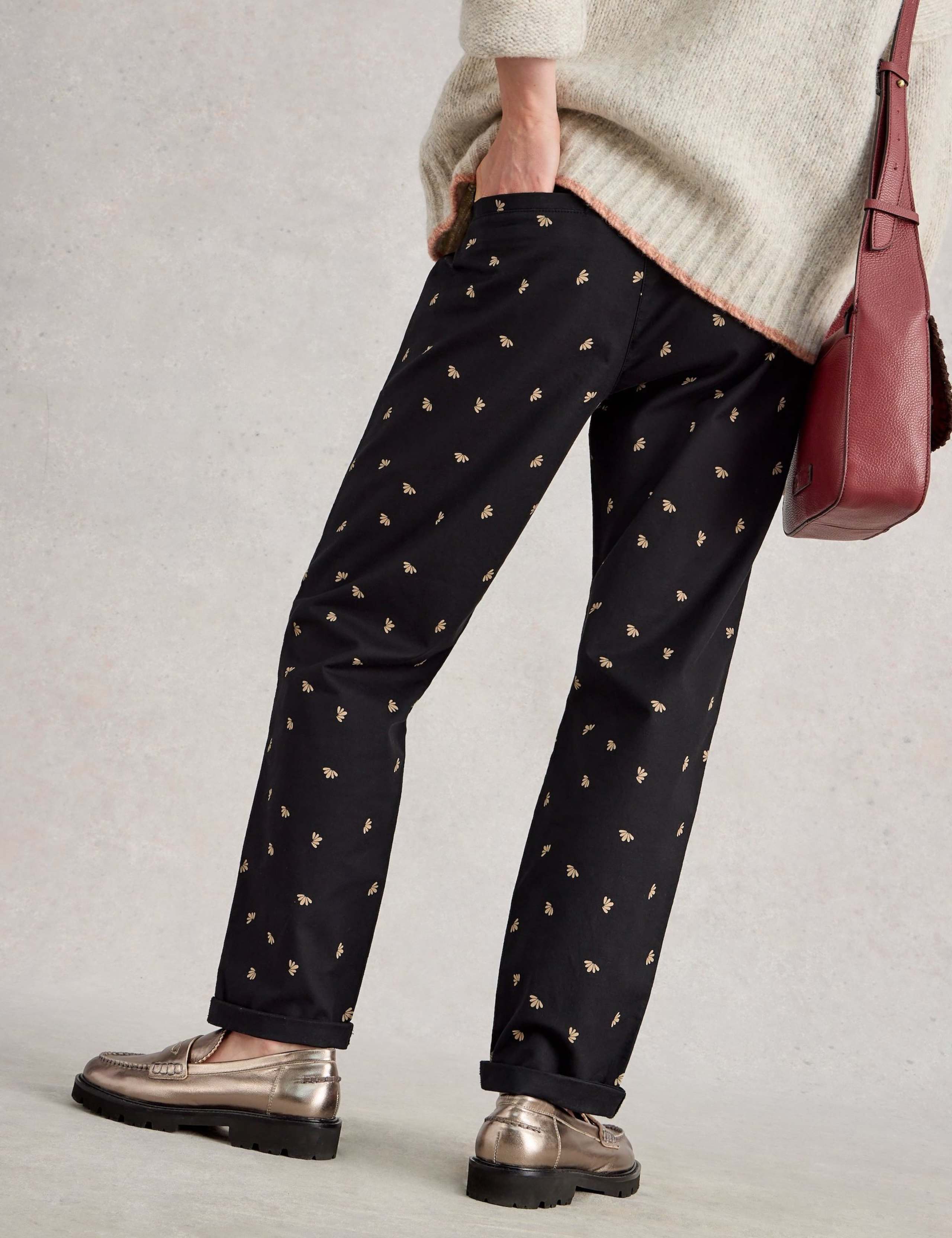 Cotton Rich Straight Leg Chinos with Linen 3 of 6