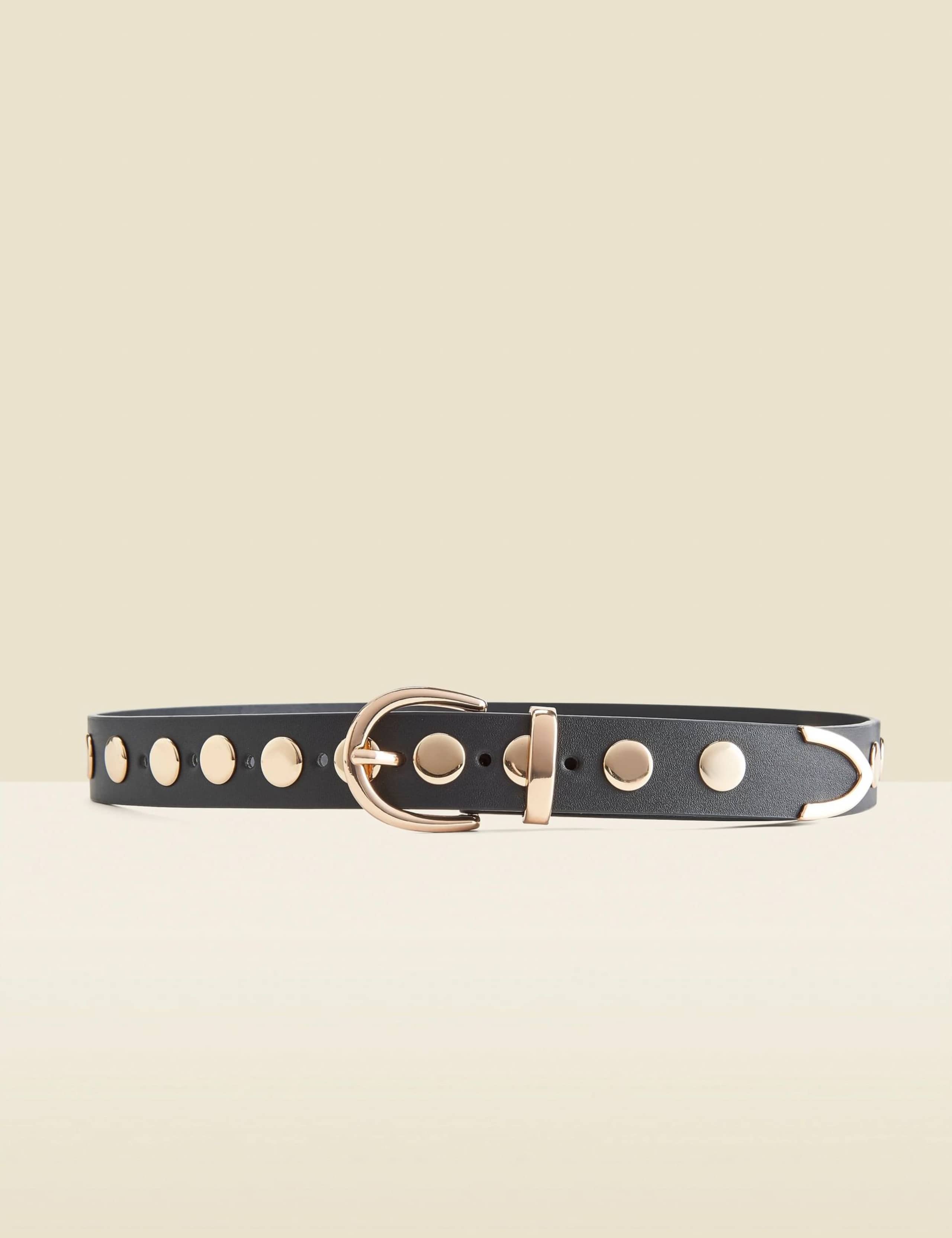 Leather Studded Waist Belt 2 of 5