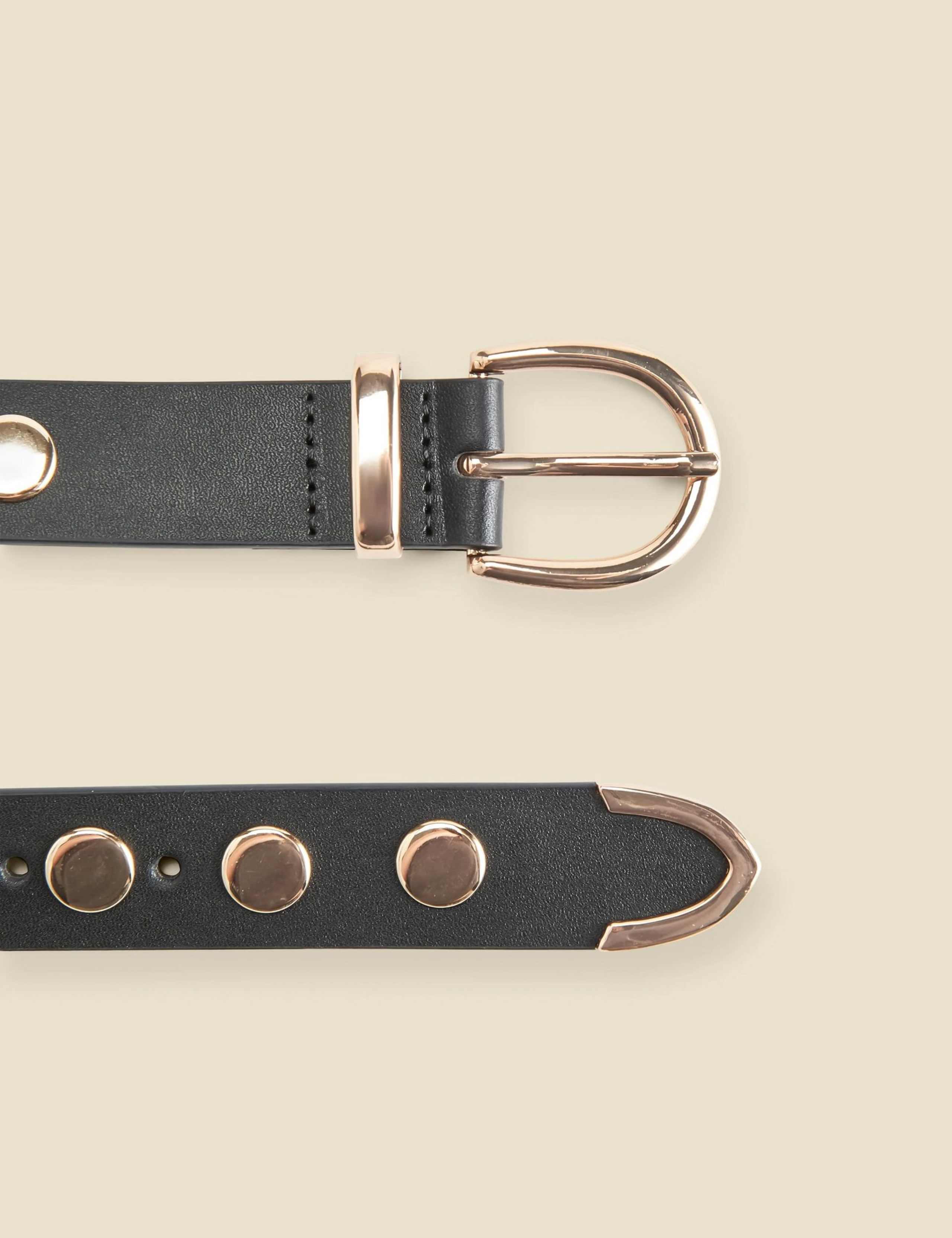 Leather Studded Waist Belt 5 of 5