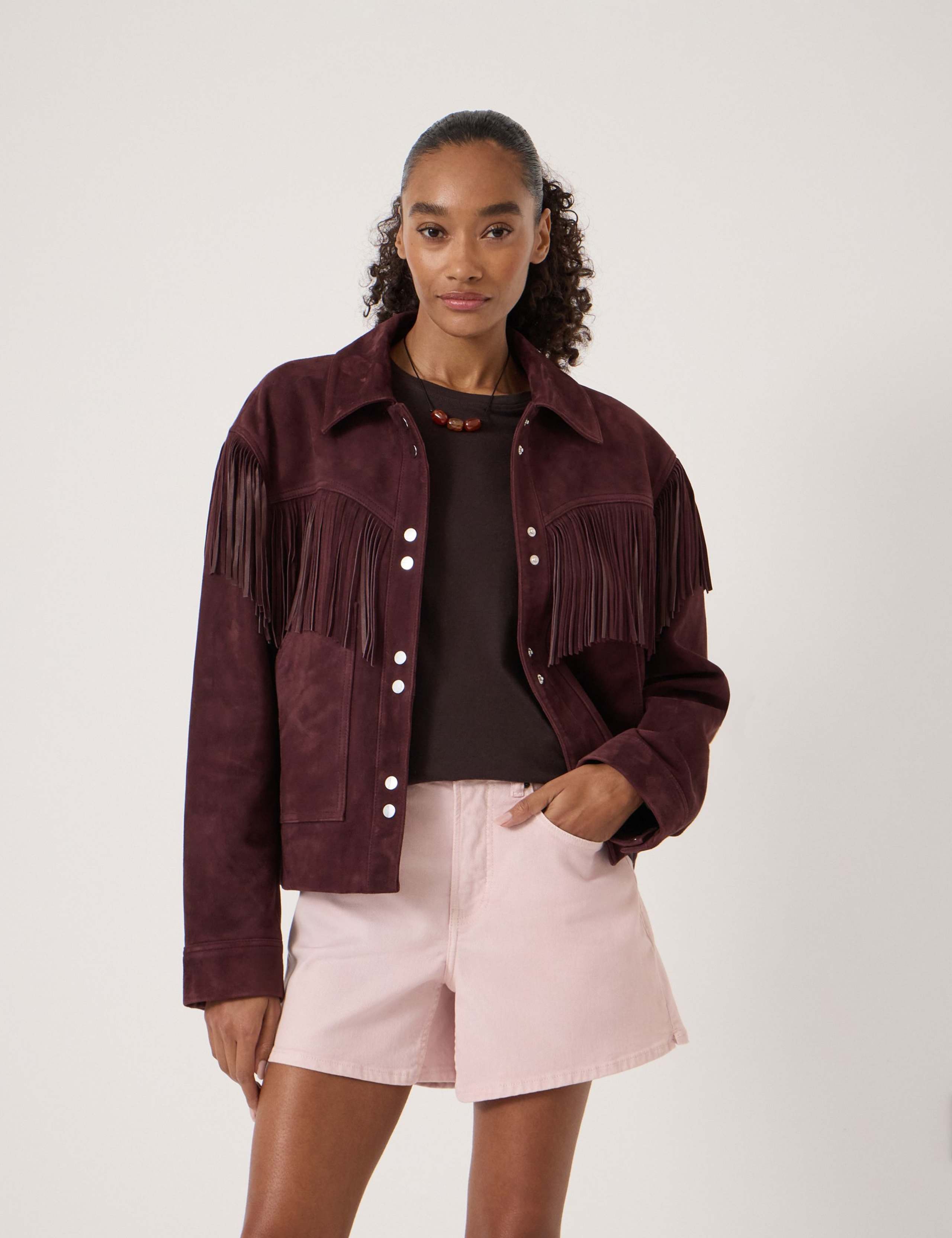 Suede Fringed Jacket 3 of 5