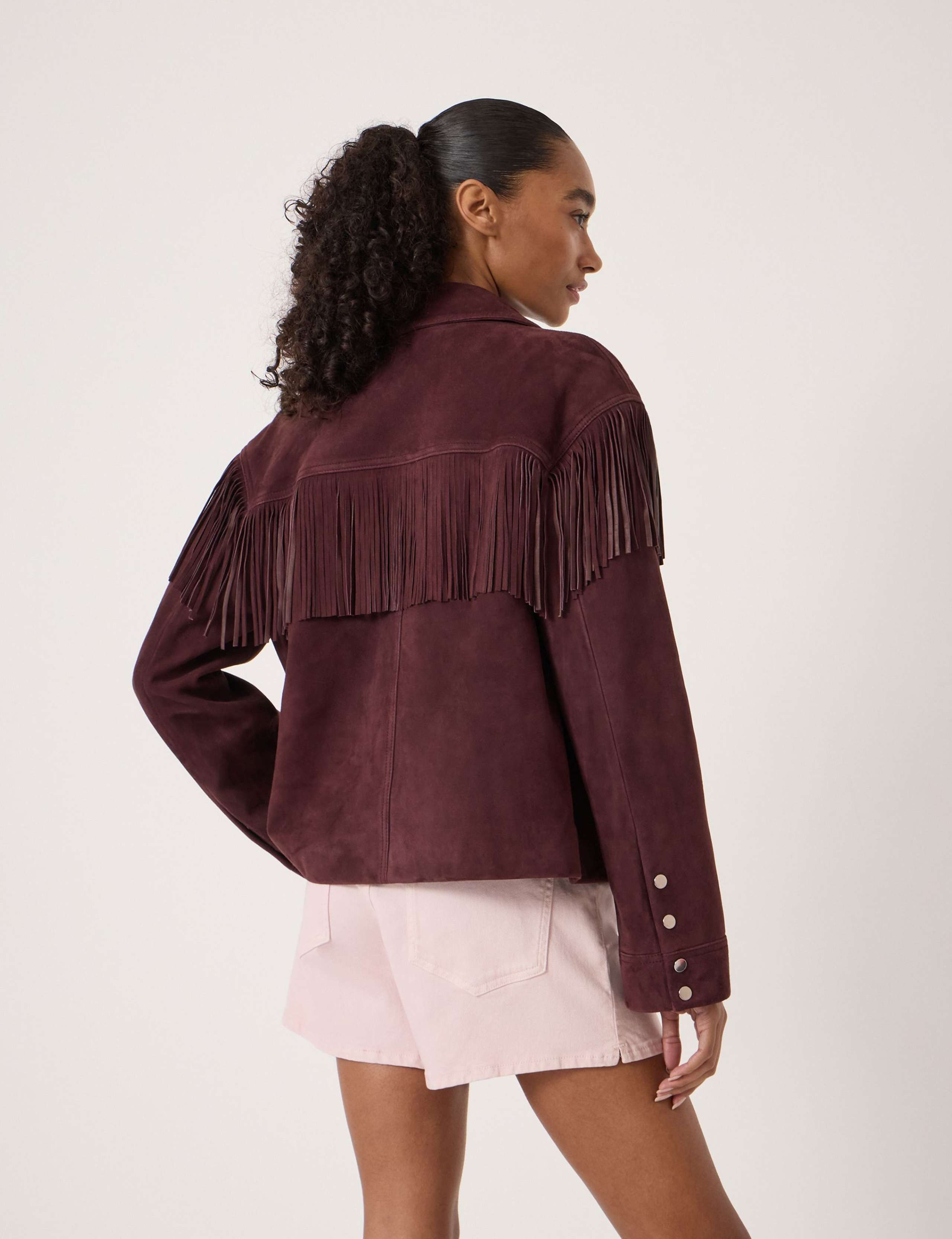 Suede Fringed Jacket 4 of 5