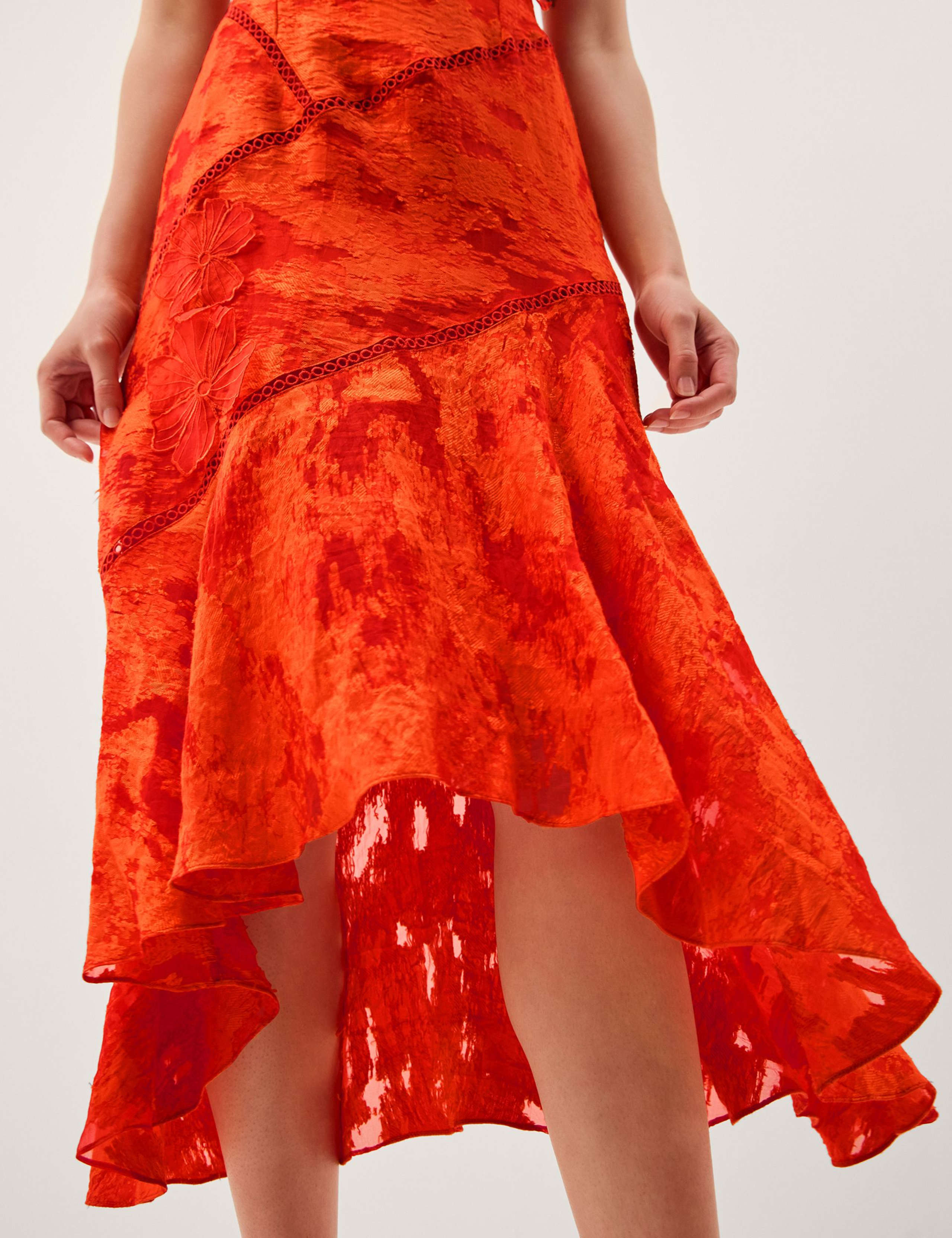 Jacquard Floral Midi Tea Dress 5 of 5