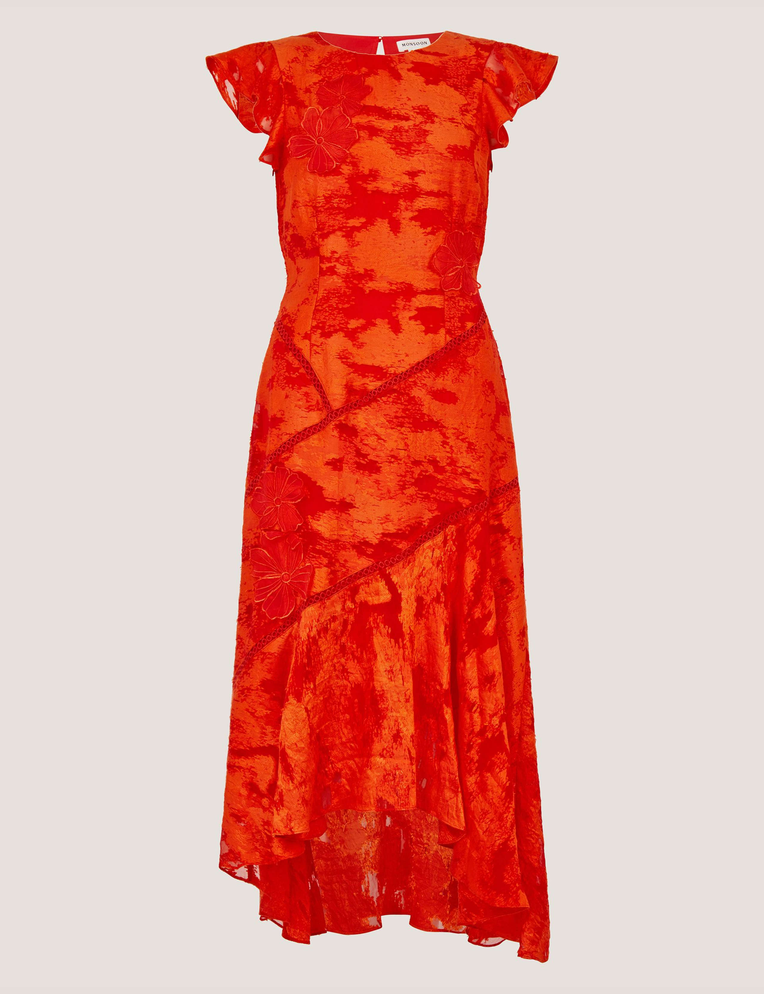Jacquard Floral Midi Tea Dress 2 of 5