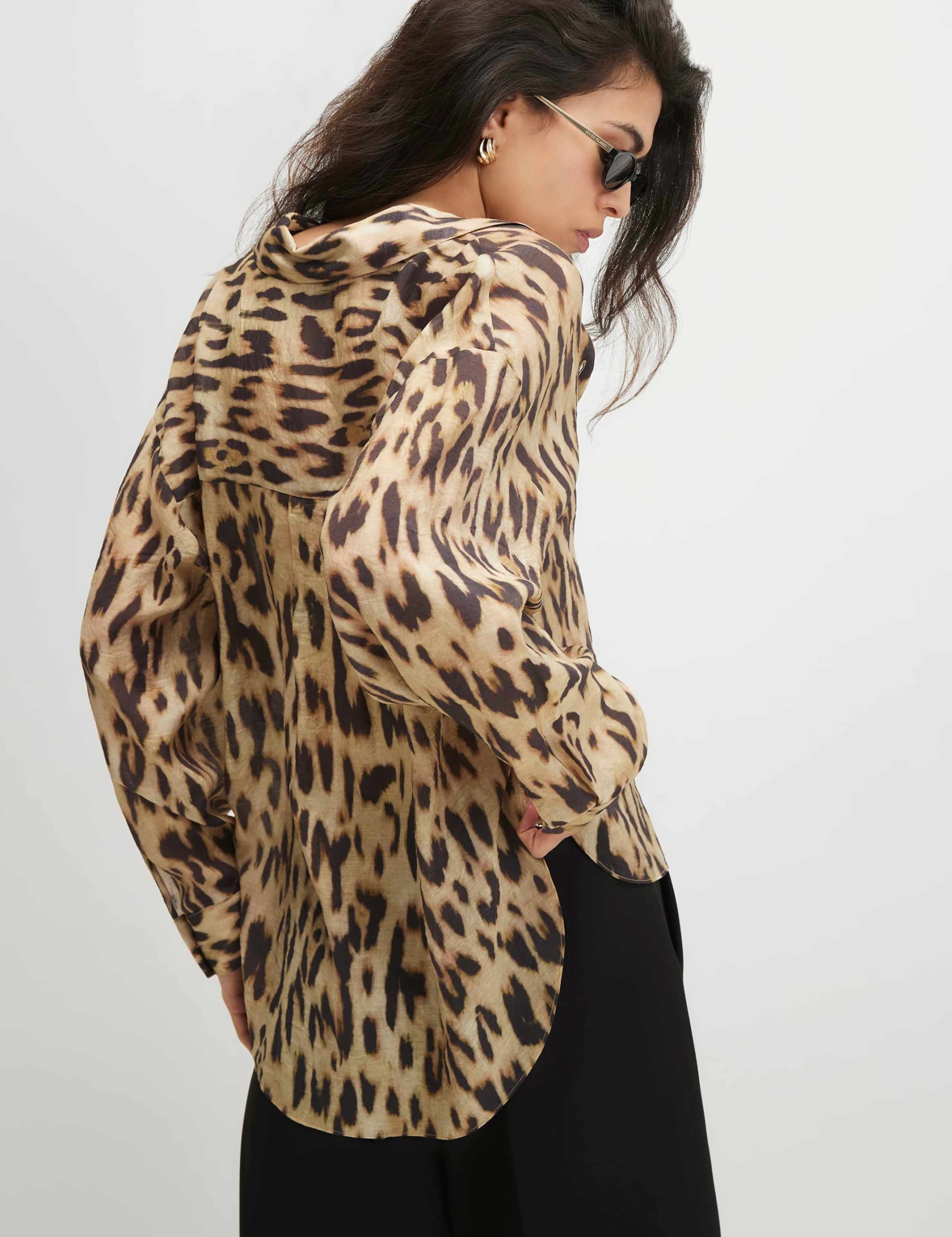 Animal Print Collared Shirt 3 of 5