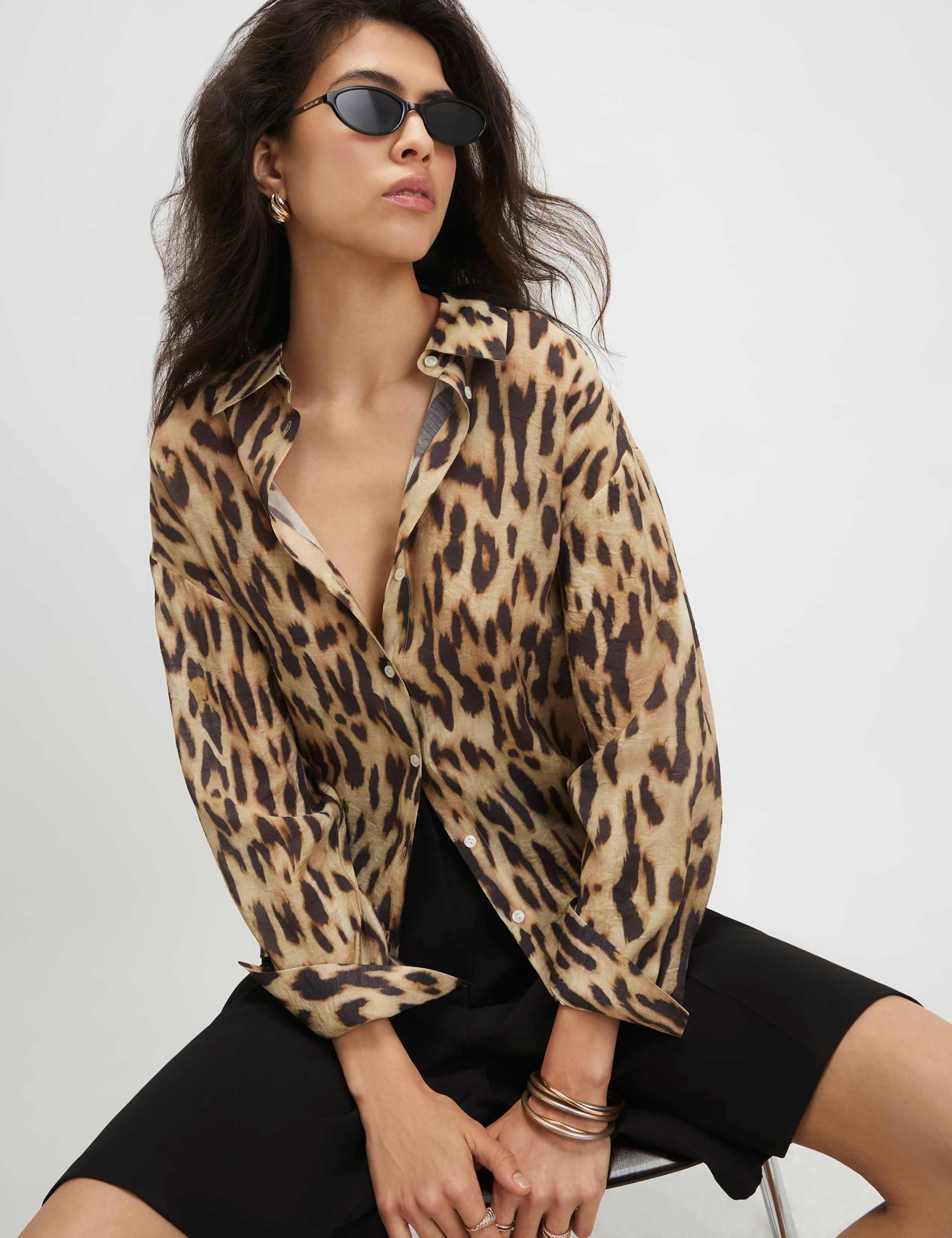 Animal Print Collared Shirt 5 of 5